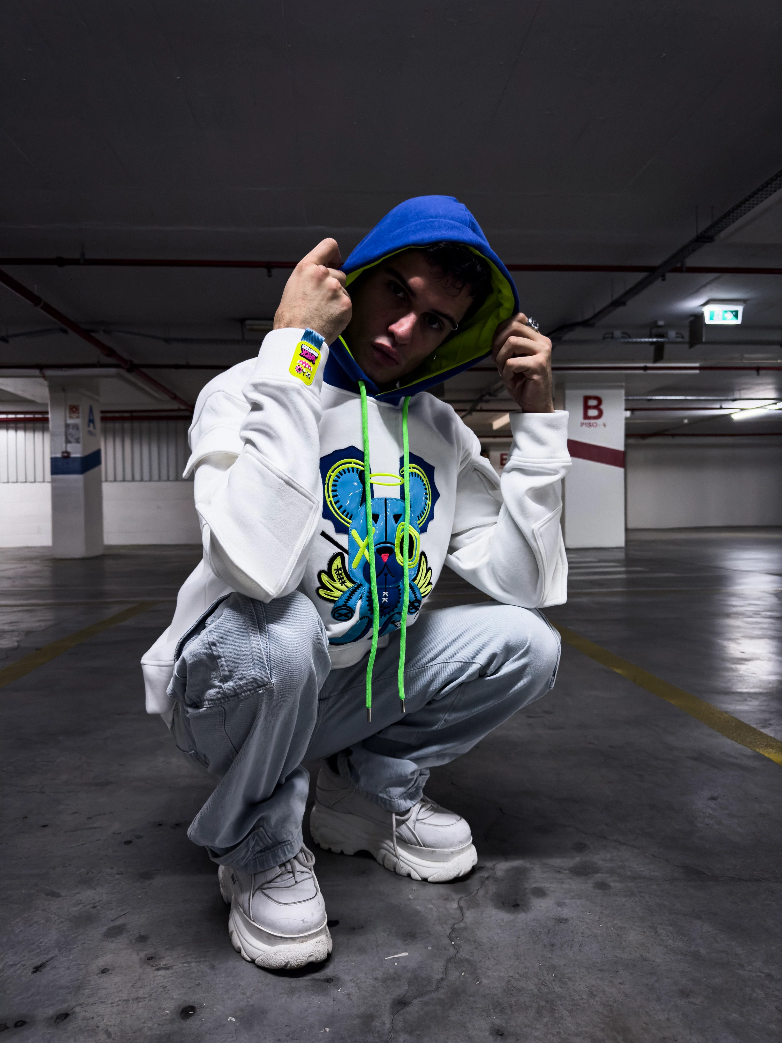 OFF WHITE & BLUE HOODIE!