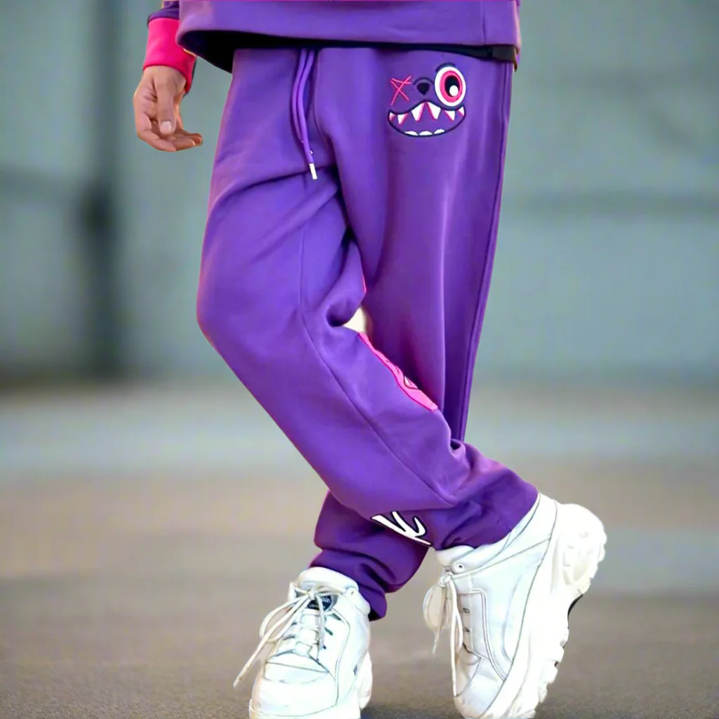 PURPLE & PINK SWEATPANTS!