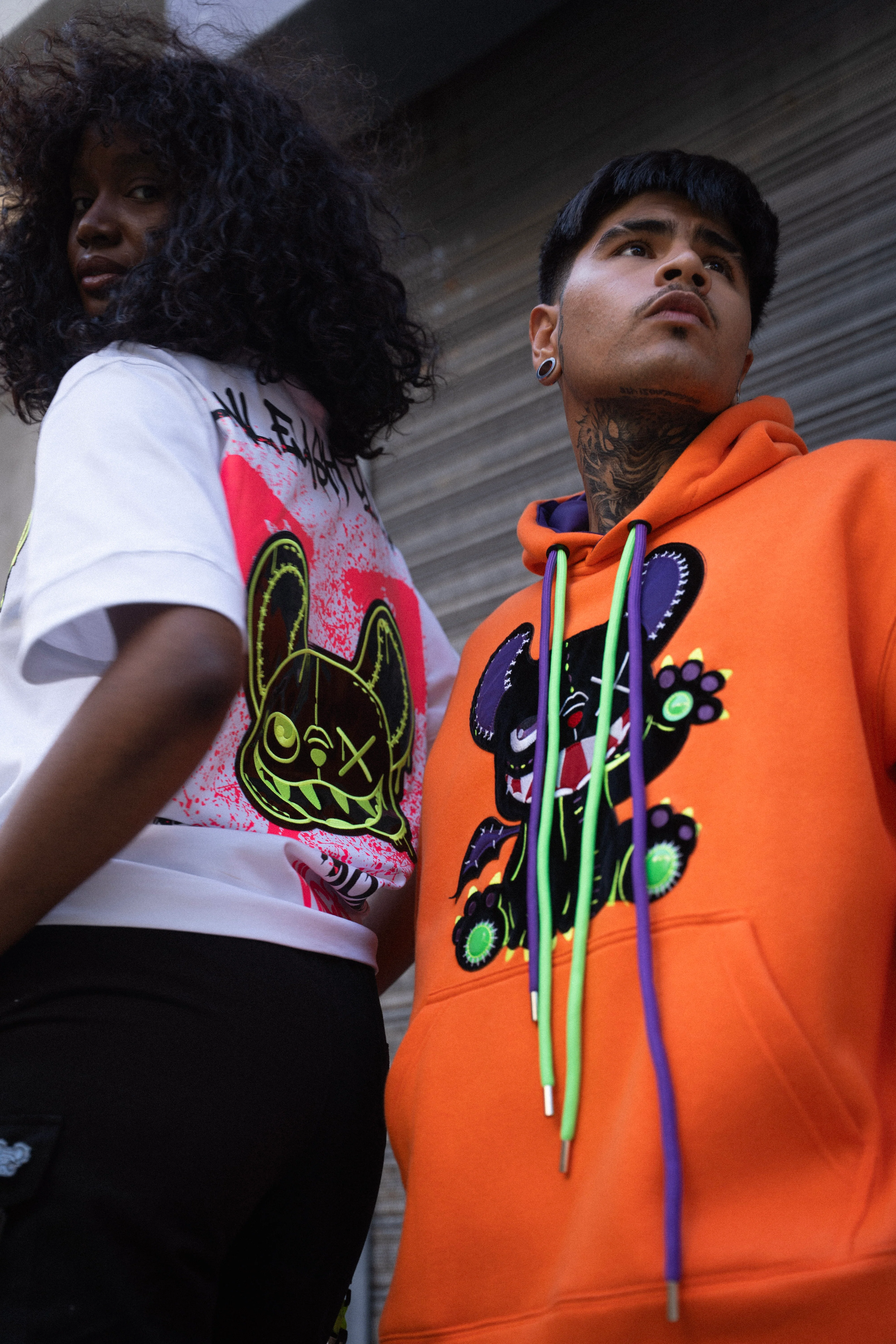 OVERSIZED HOODIE ORANGE FIRE