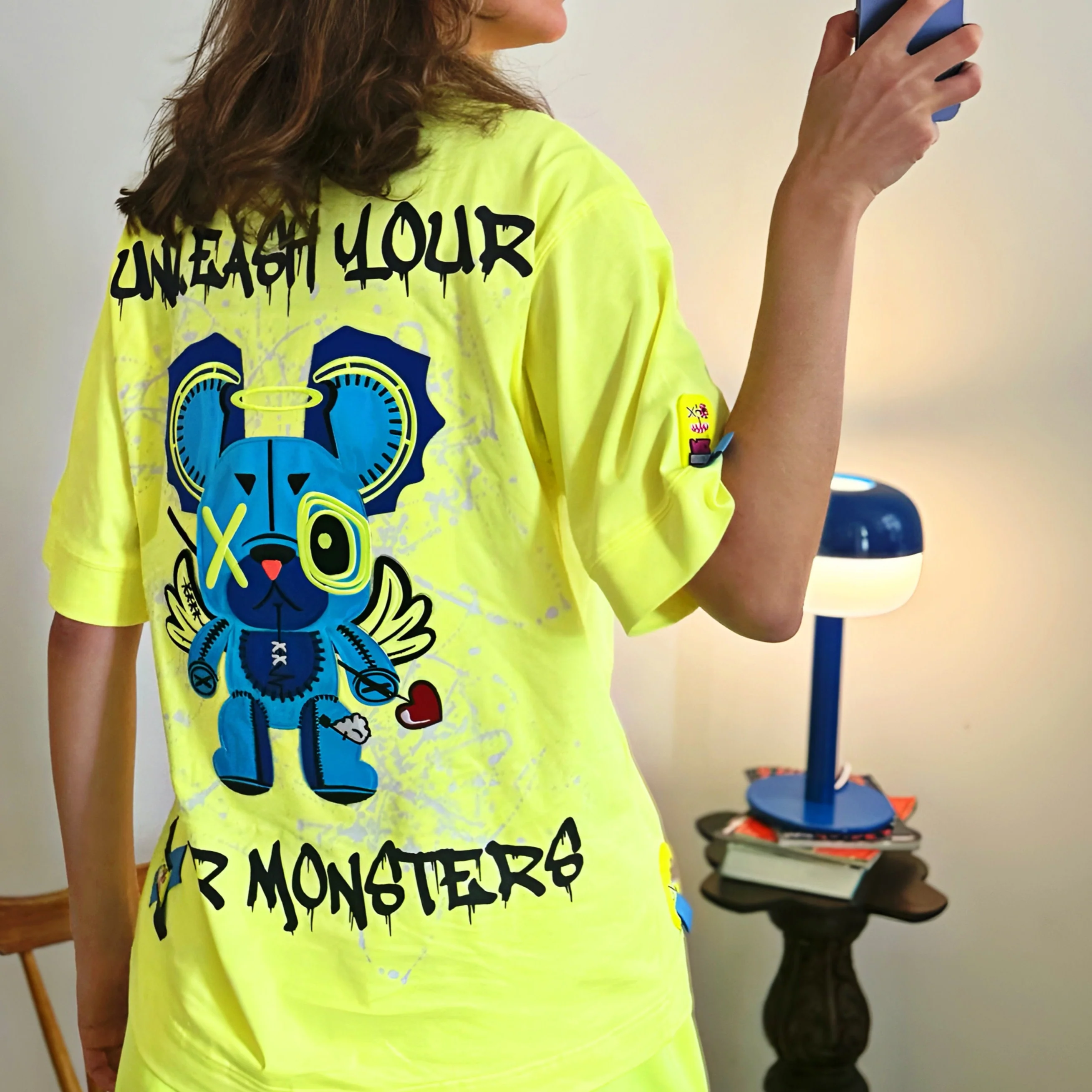 YELLOW NEON OVERSIZED T-SHIRT