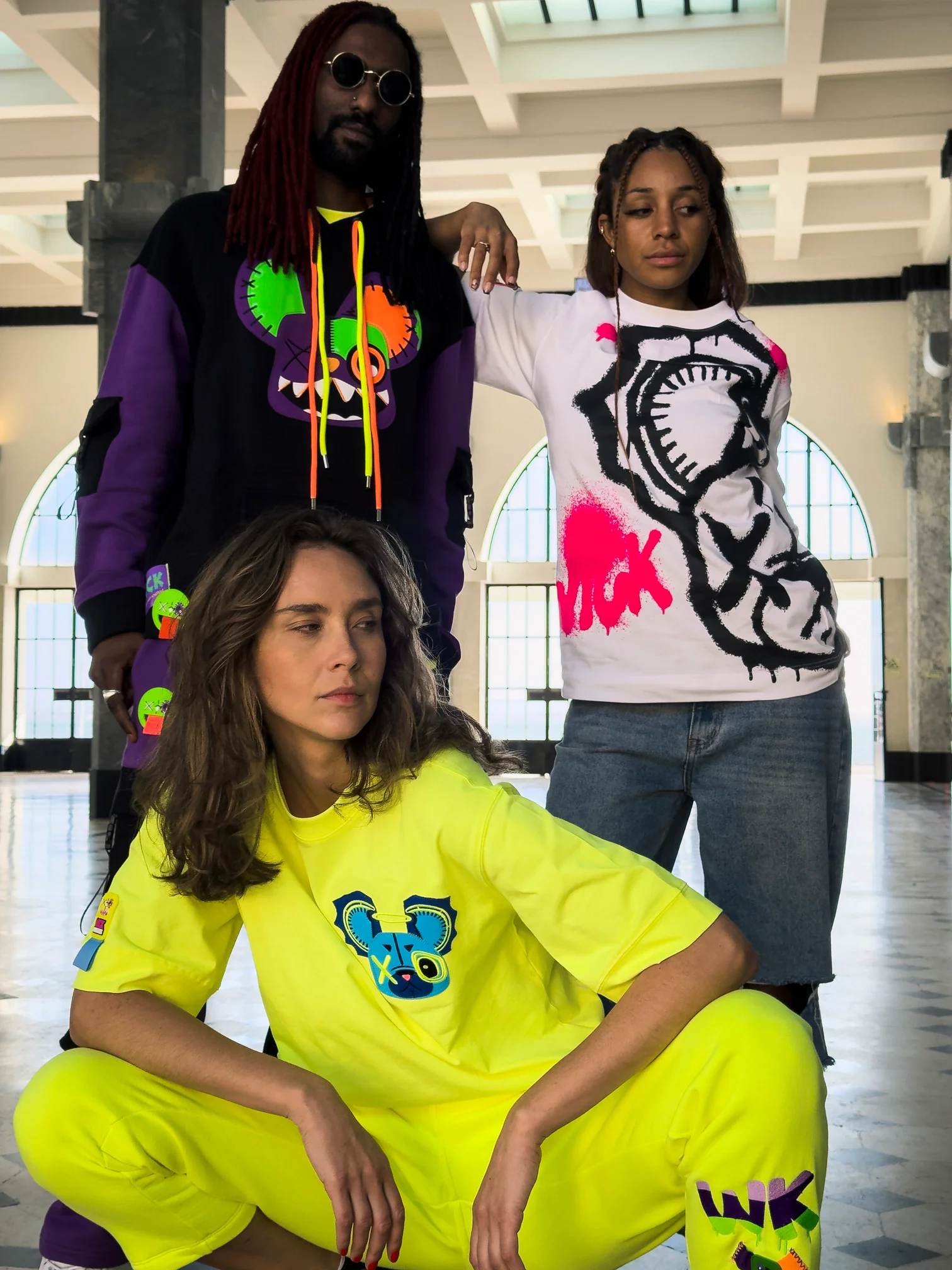 PURPLE & BLACK HOODIE!