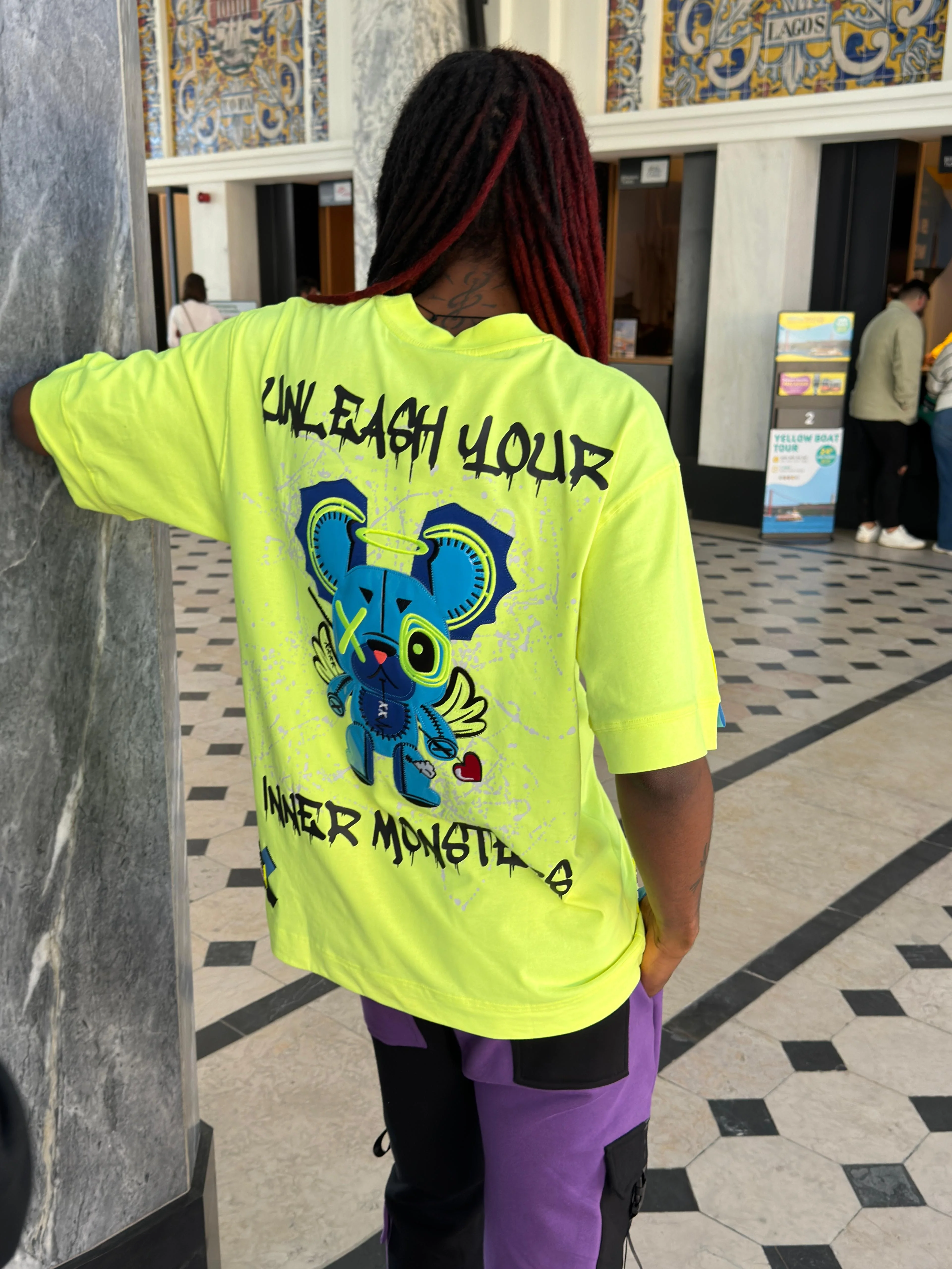 YELLOW NEON OVERSIZED T-SHIRT