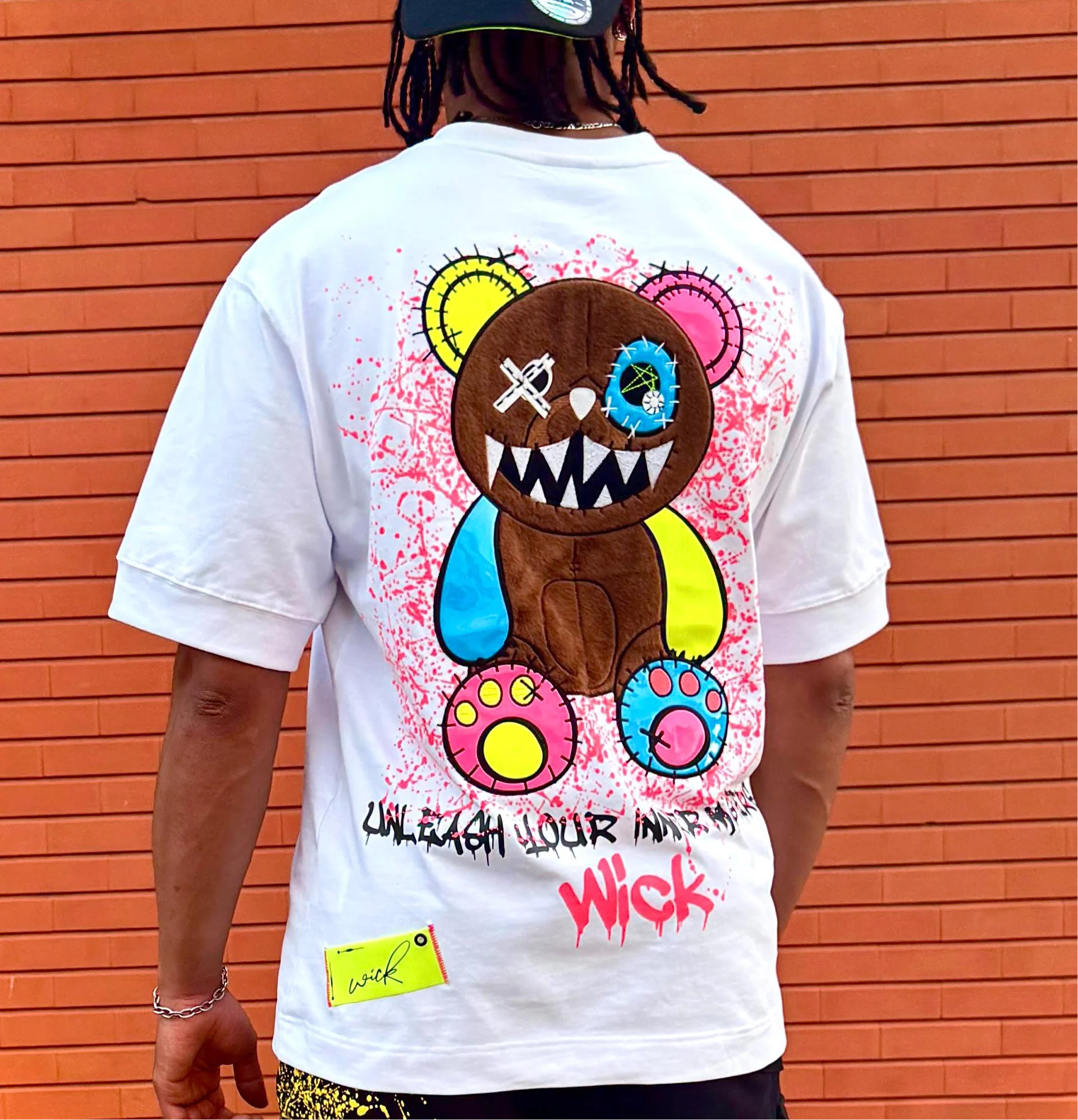 BEAR WHITE NR OVERSIZED T-SHIRT!