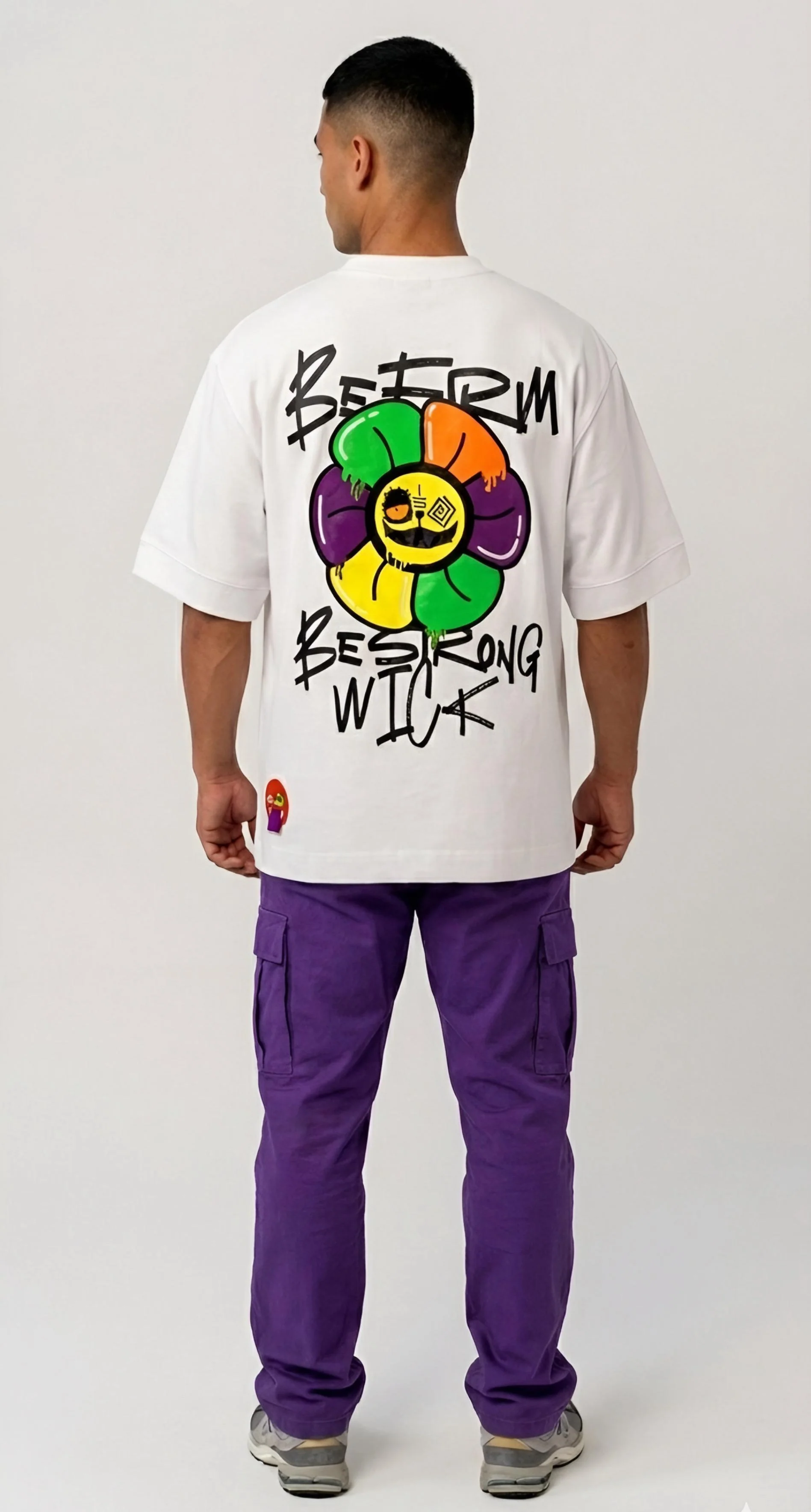 NEON ICE FLOWER T-SHIRT WITH AMIGURUMI