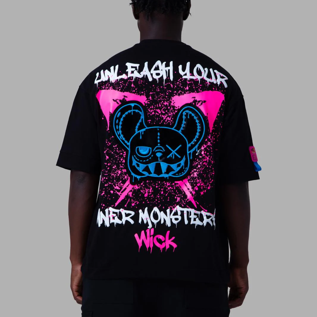 EXPLOSION BLACK OVERSIZED T-SHIRT!