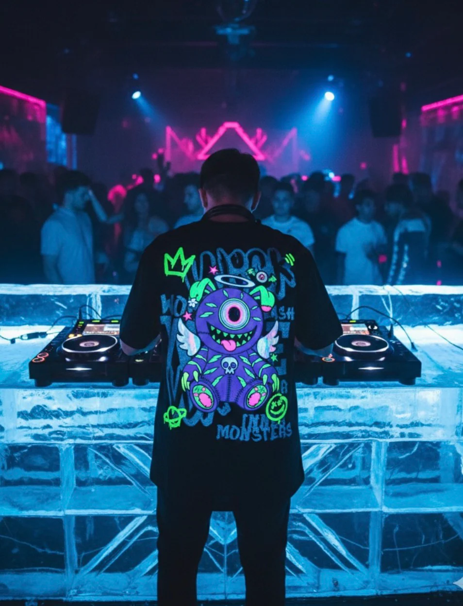 T-SHIRT OVERSIZED WARLOCK BLACK