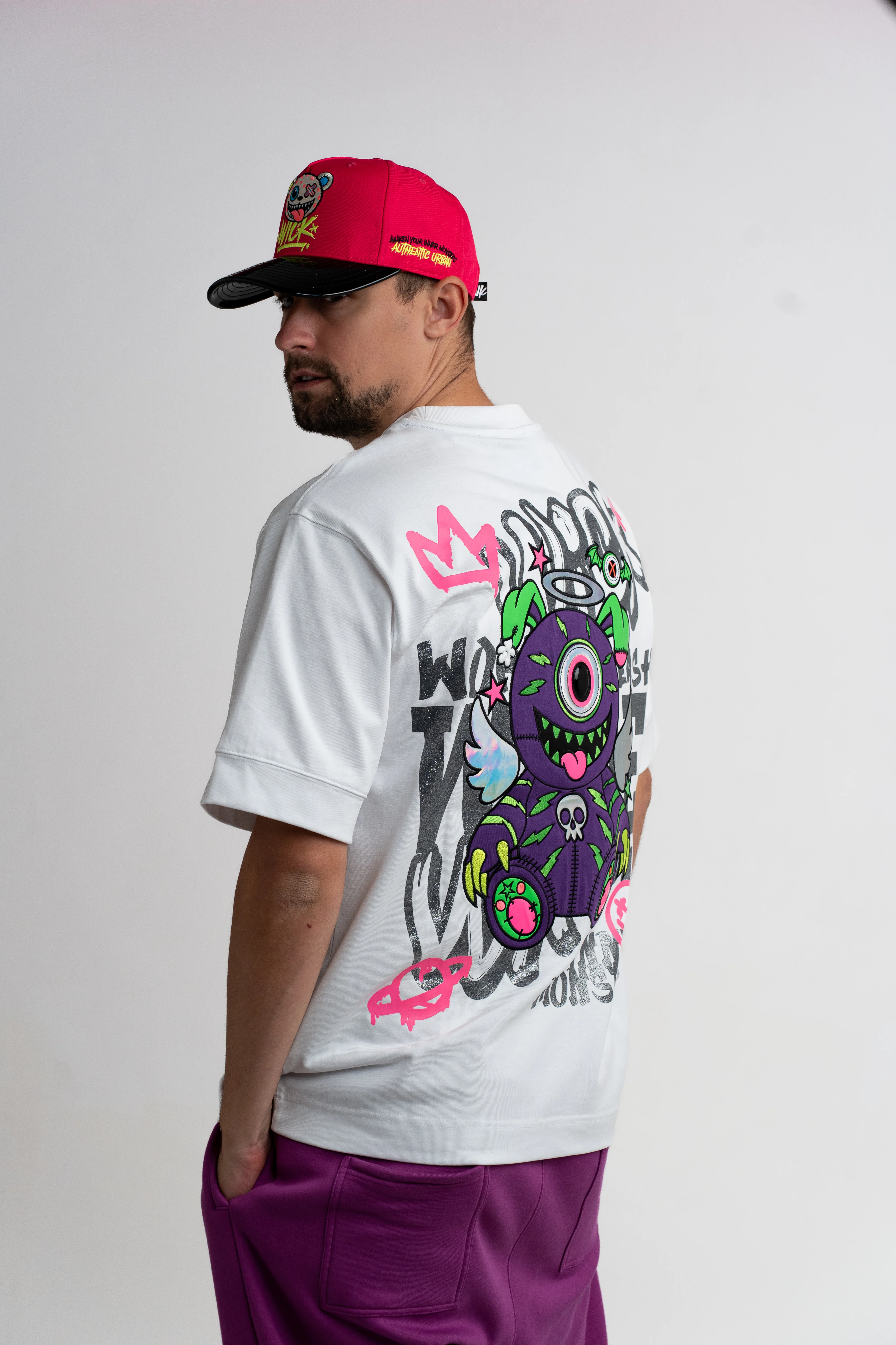 T-SHIRT OVERSIZED WARLOCK WHITE