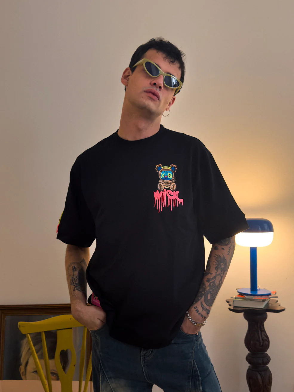 SPACE BLACK OVERSIZED T-SHIRT!