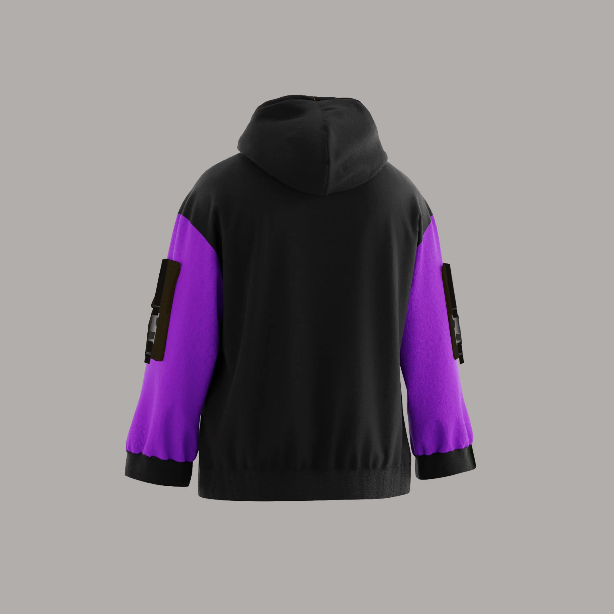 PURPLE & BLACK HOODIE!