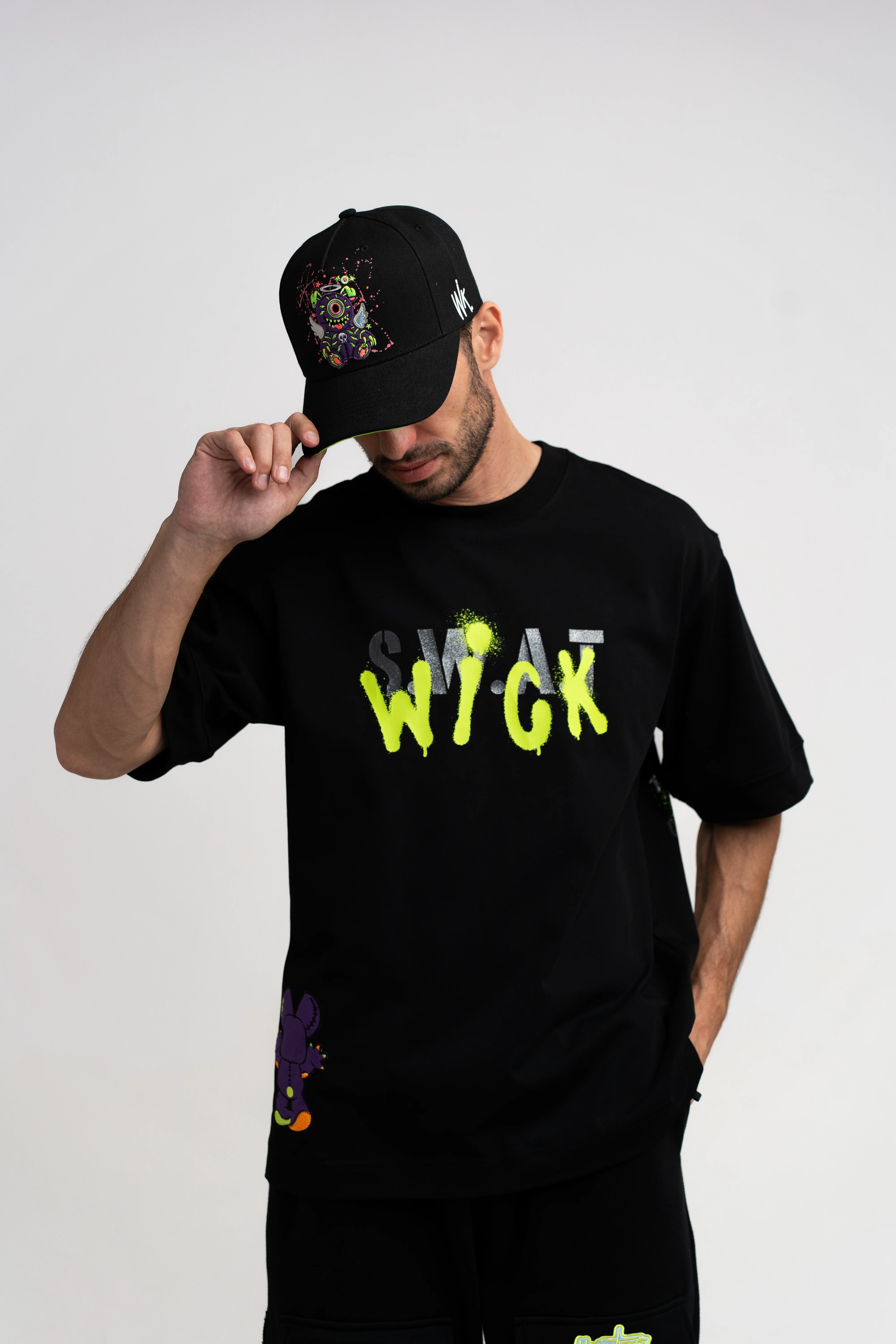 T-SHIRT OVERSIZED SWAT BLACK