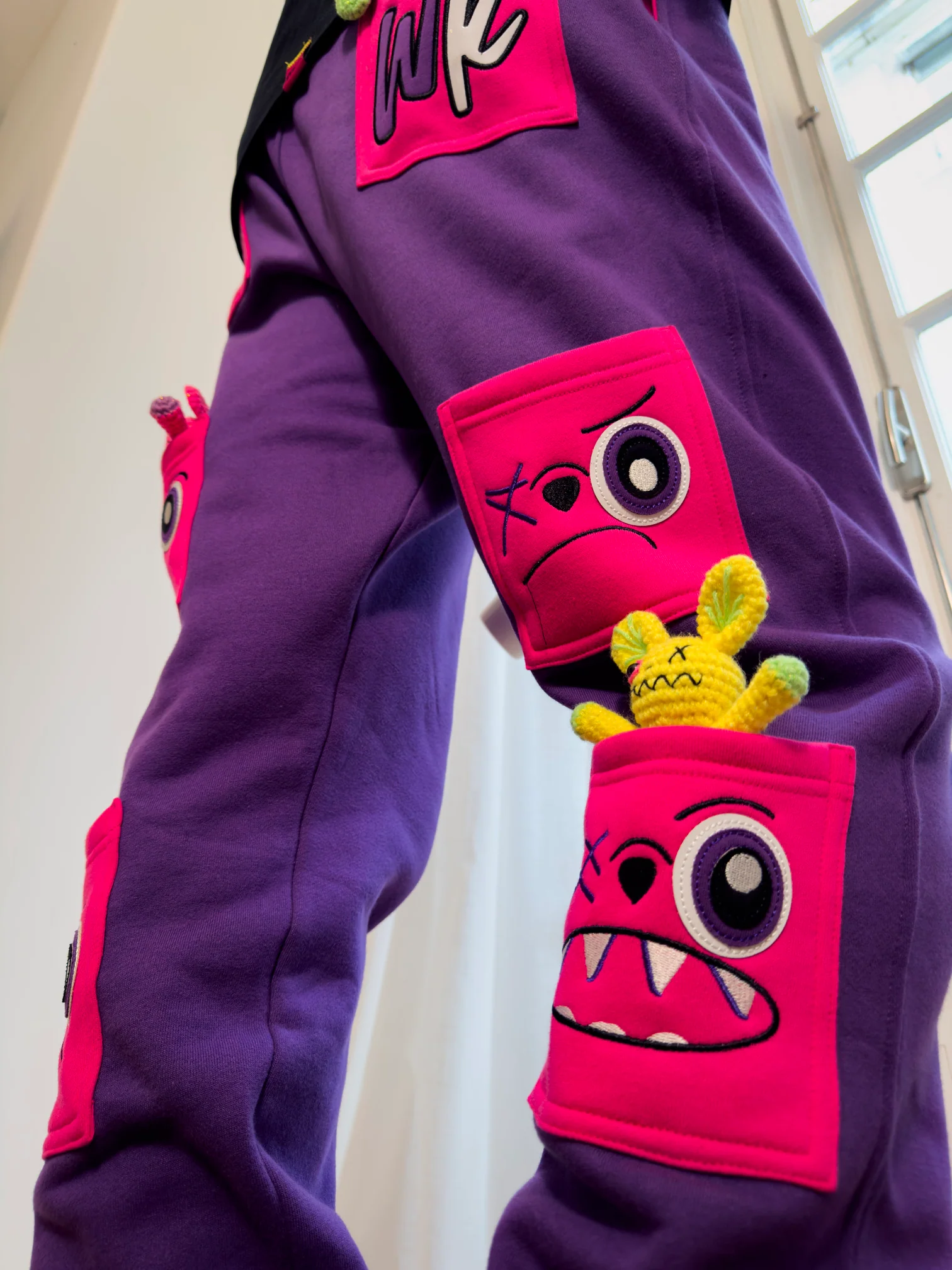 PURPLE & PINK SWEATPANTS!
