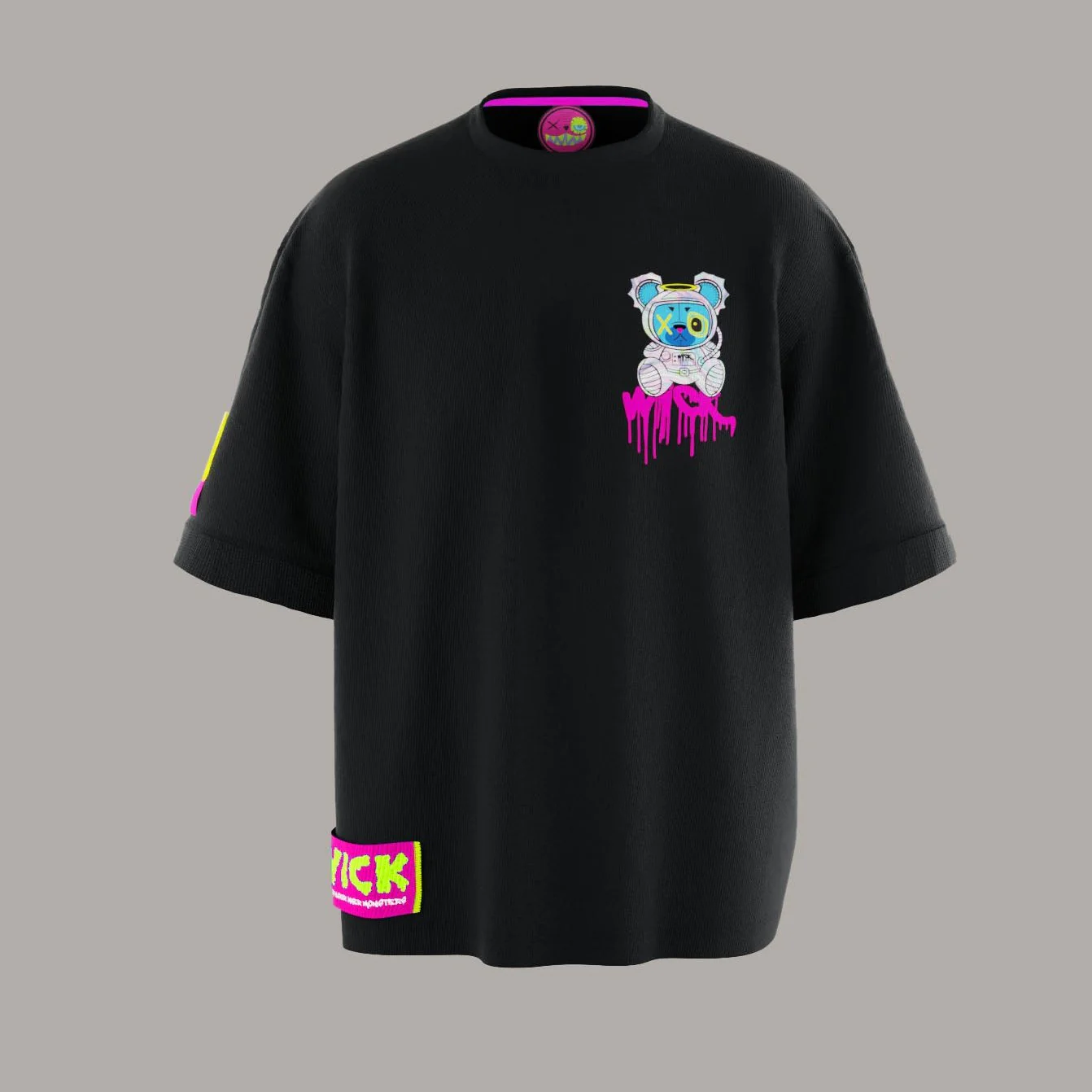 SPACE BLACK OVERSIZED T-SHIRT!