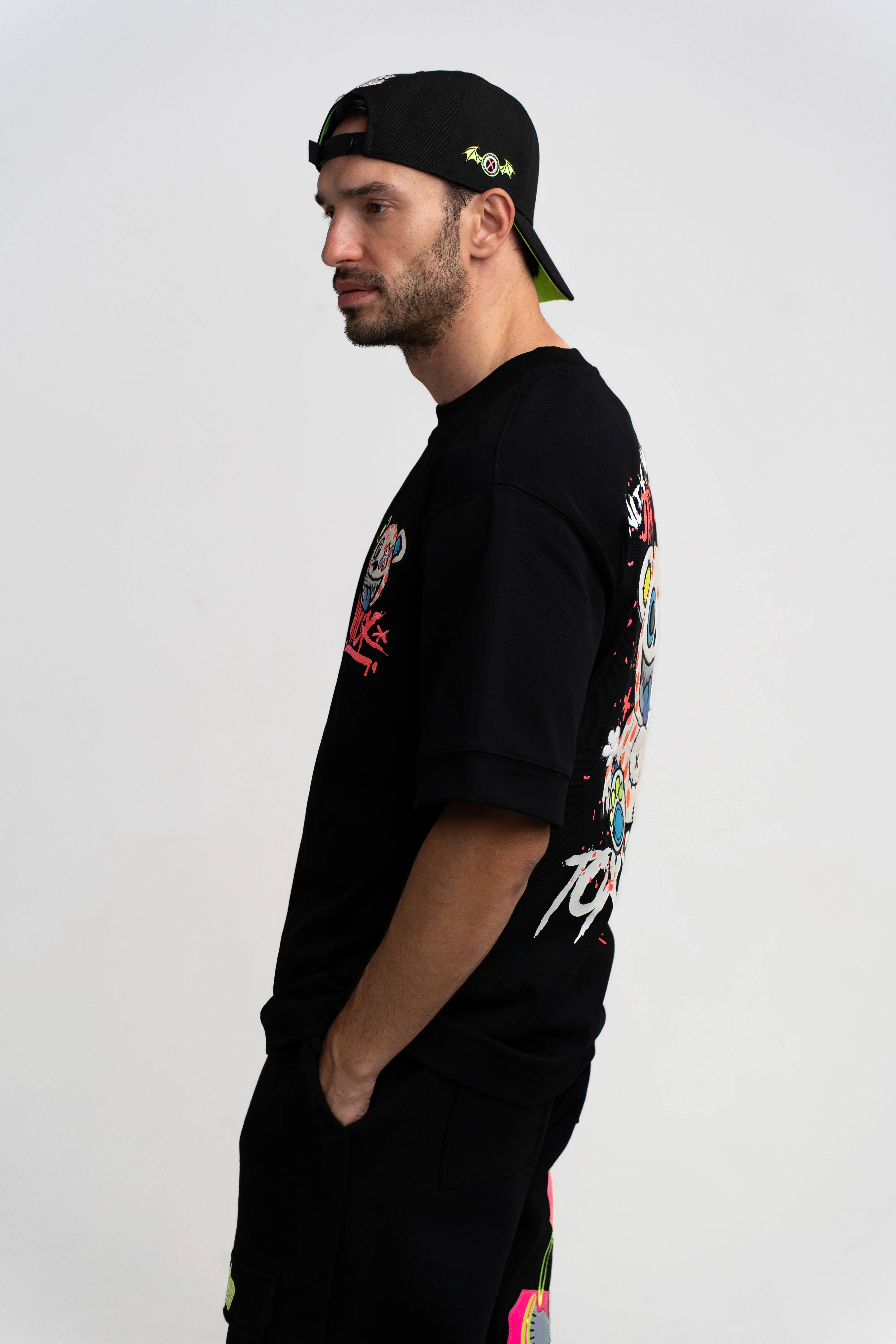 T-SHIRT OVERSIZED TOXIC BLACK