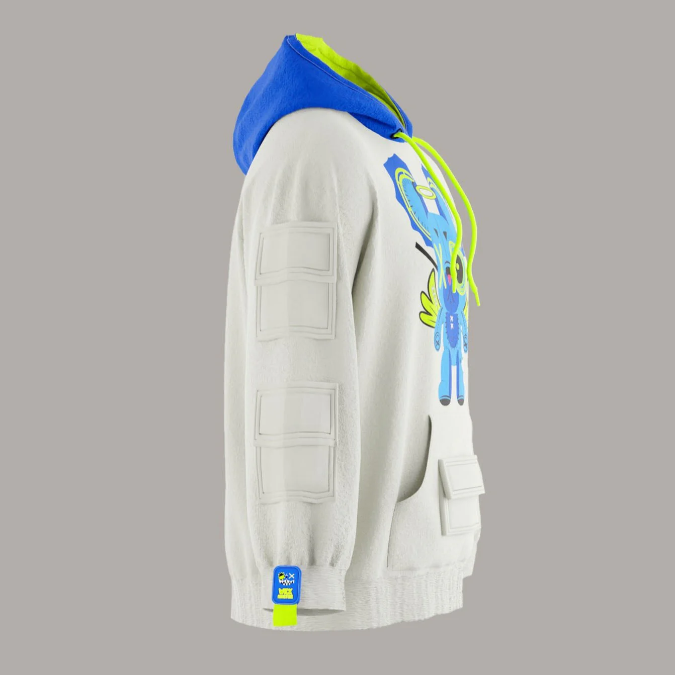 OFF WHITE & BLUE HOODIE!