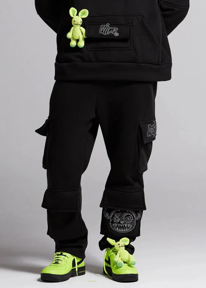 BLACK ICE CARGO SWEATPANTS