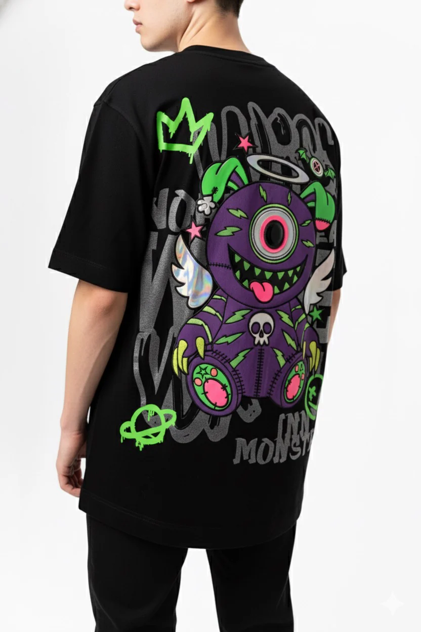 T-SHIRT OVERSIZED WARLOCK BLACK