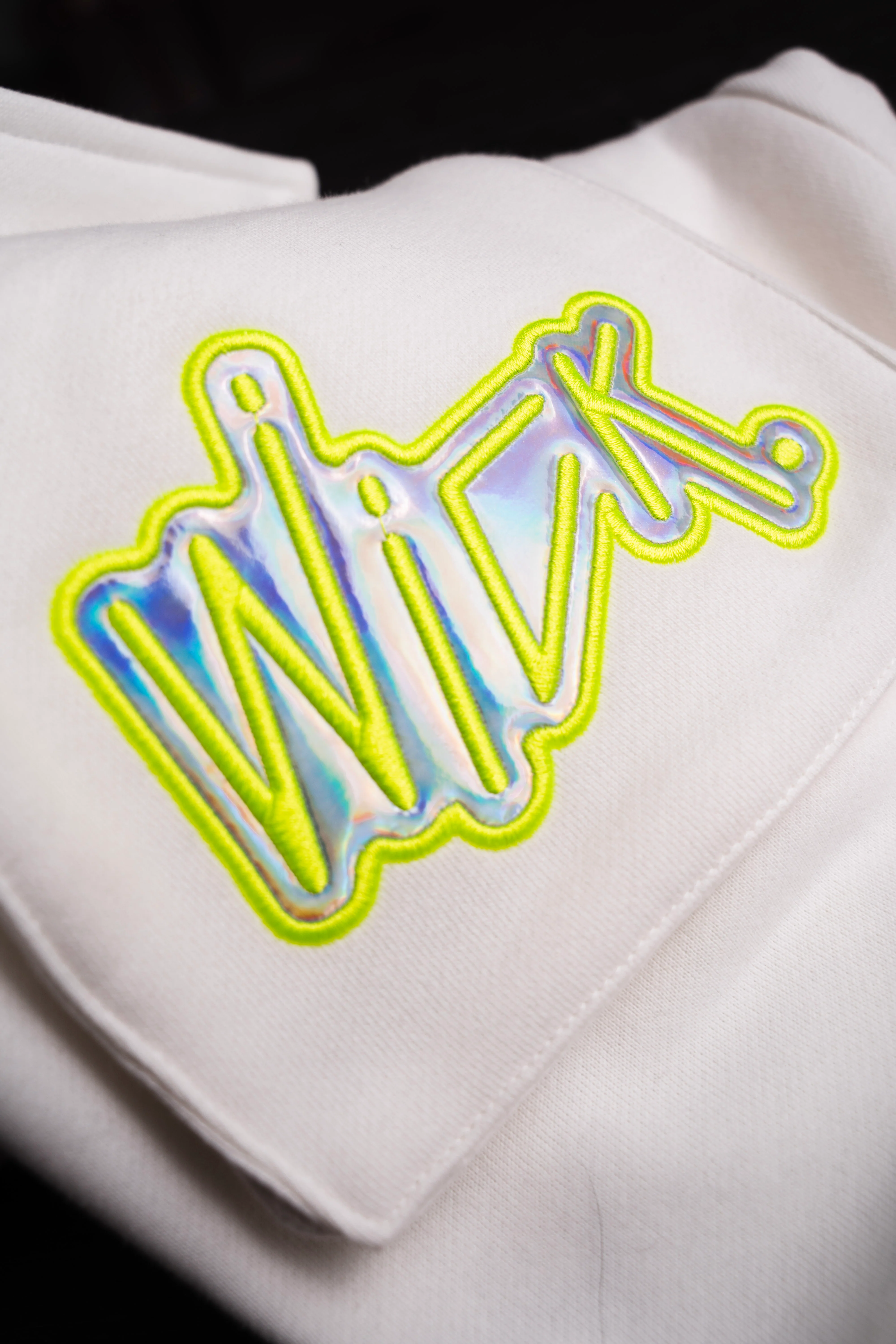 NEON ROYALTY CARGO SWEATPANTS WHITE