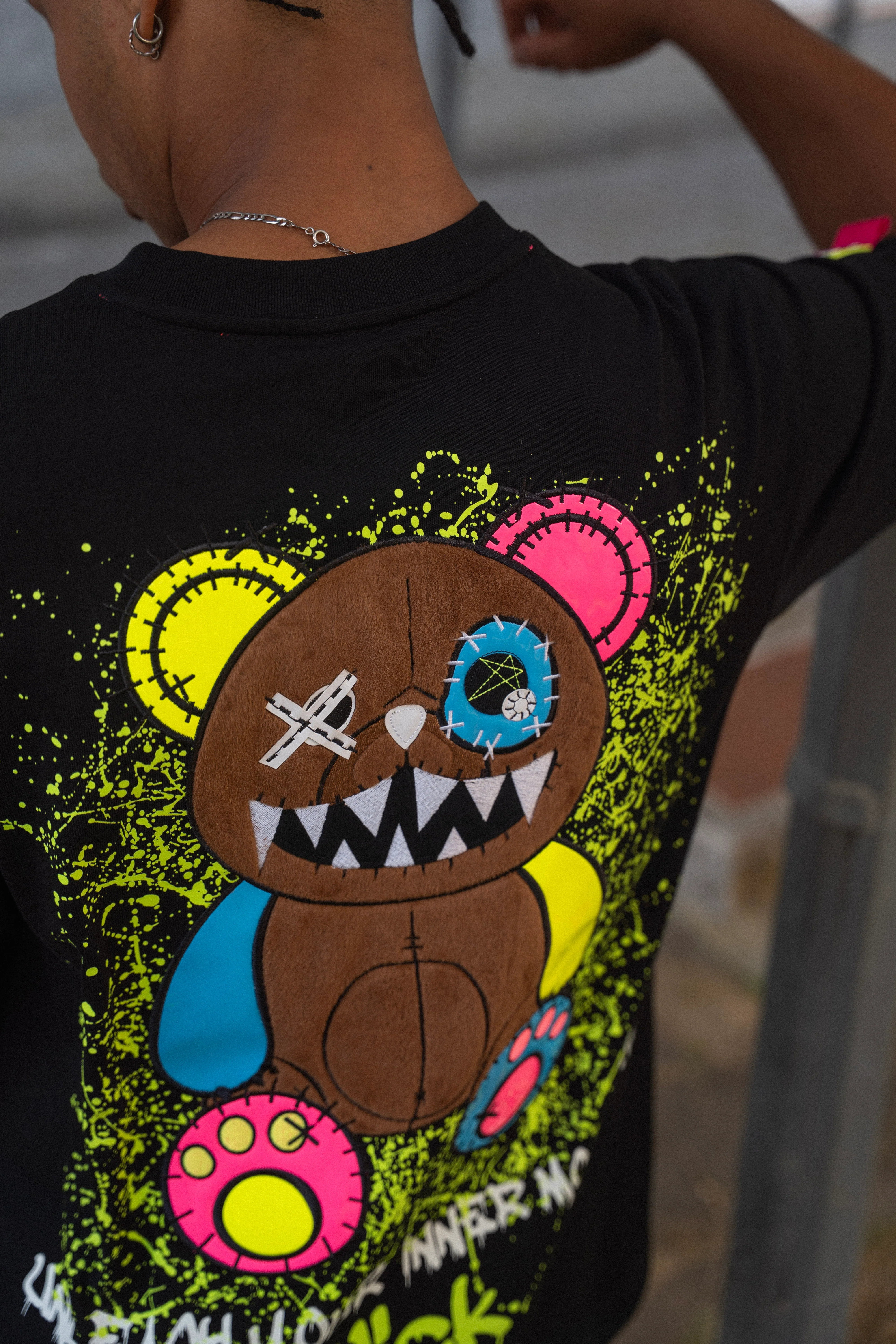 BEAR BLACK NR OVERSIZED T-SHIRT!