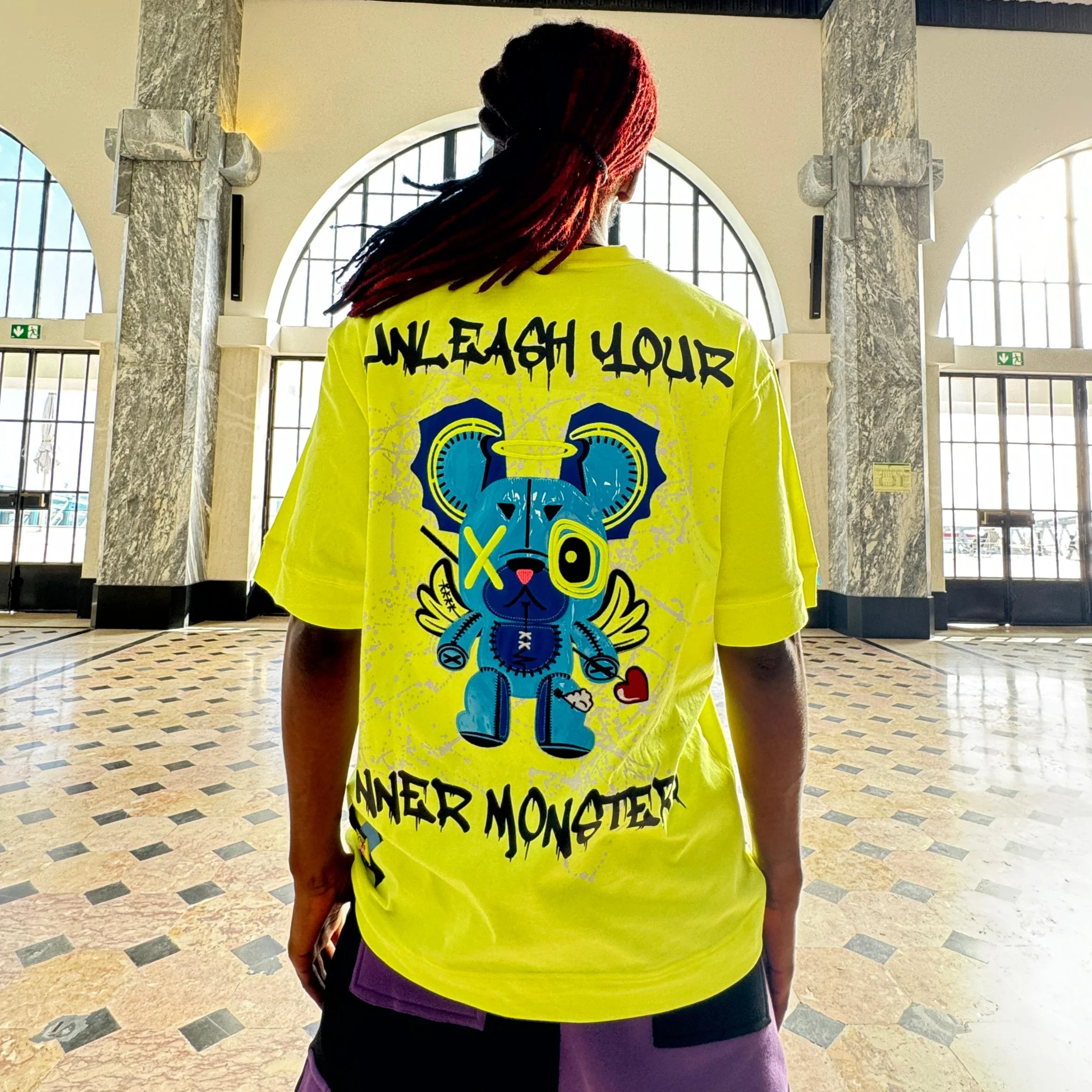 YELLOW NEON OVERSIZED T-SHIRT