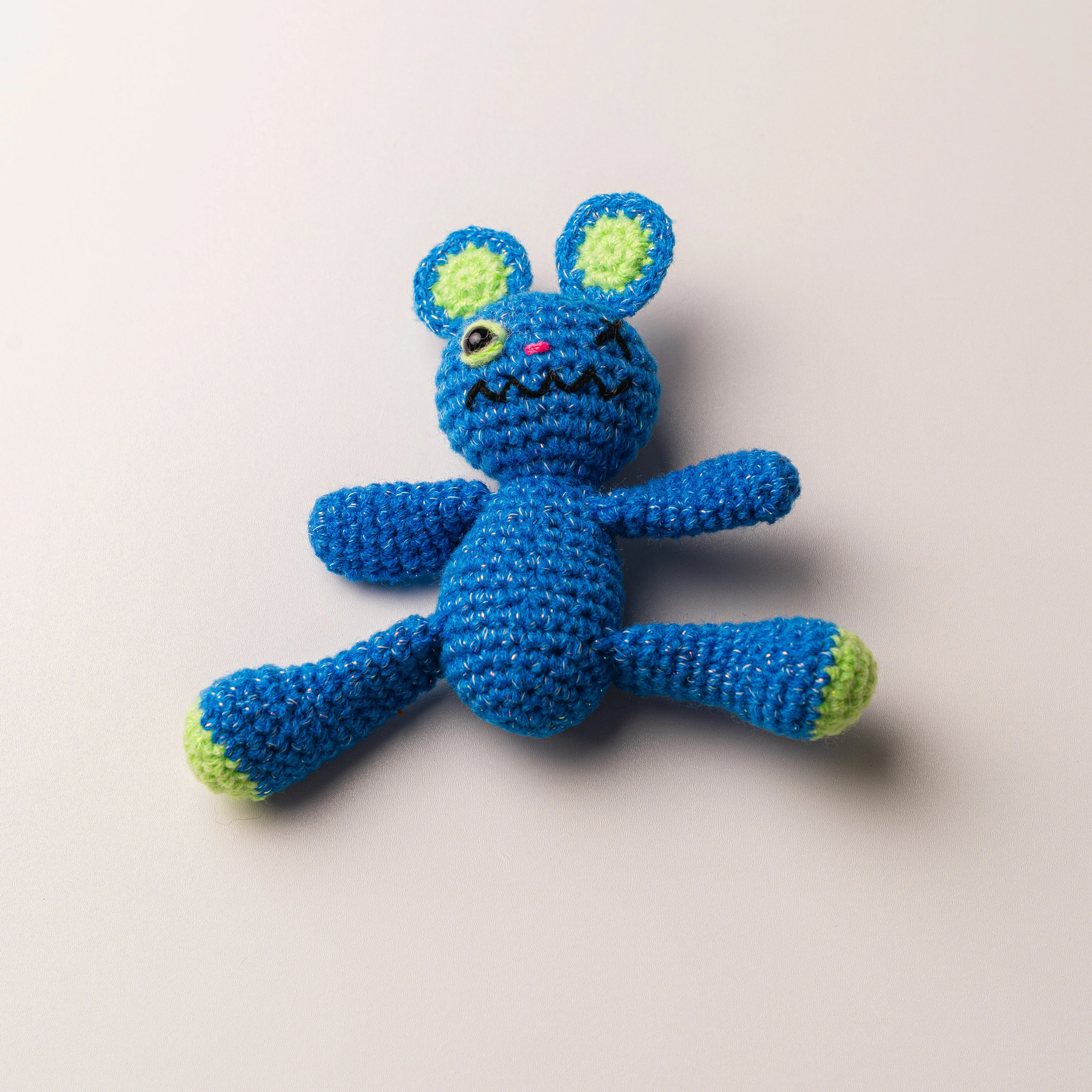 MONSTERS AMIGURUMI CROCHET BLUE GREEN