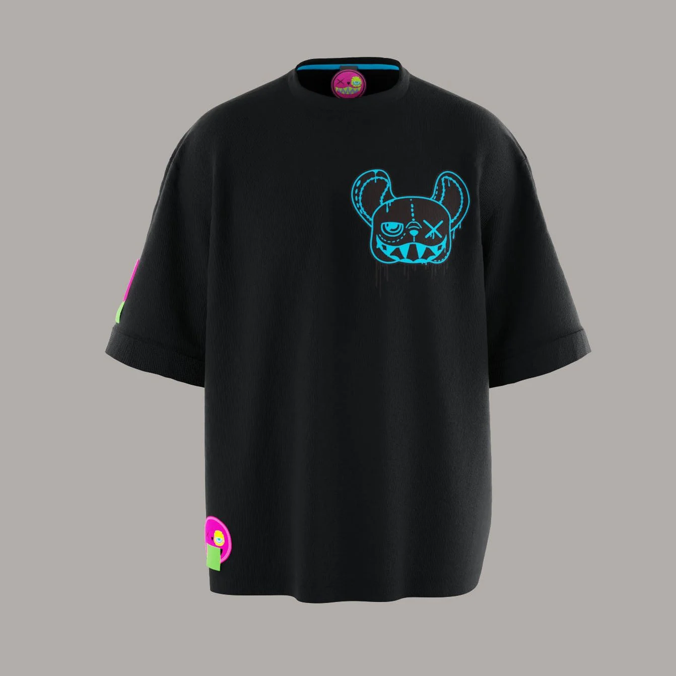 EXPLOSION BLACK OVERSIZED T-SHIRT!