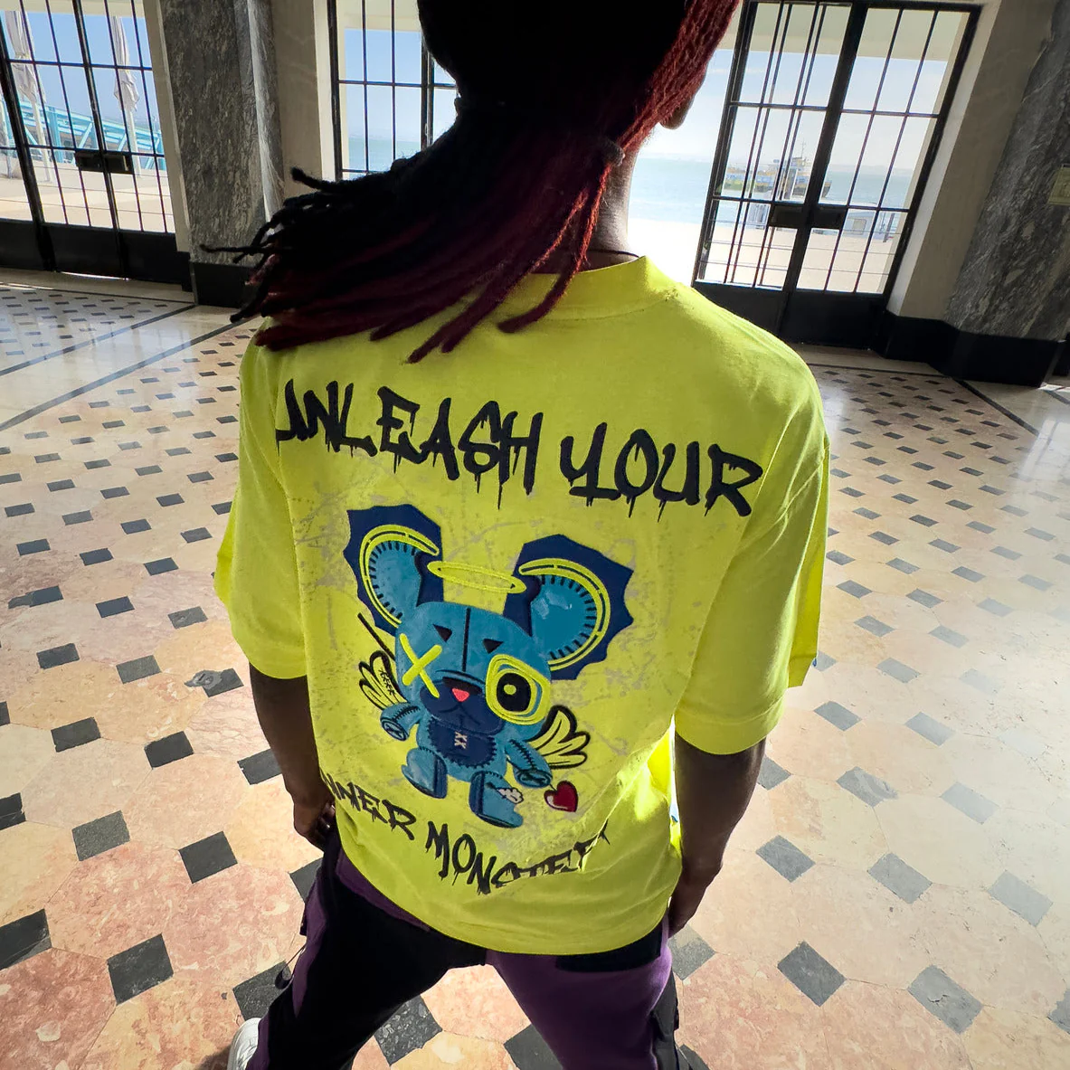 YELLOW NEON OVERSIZED T-SHIRT