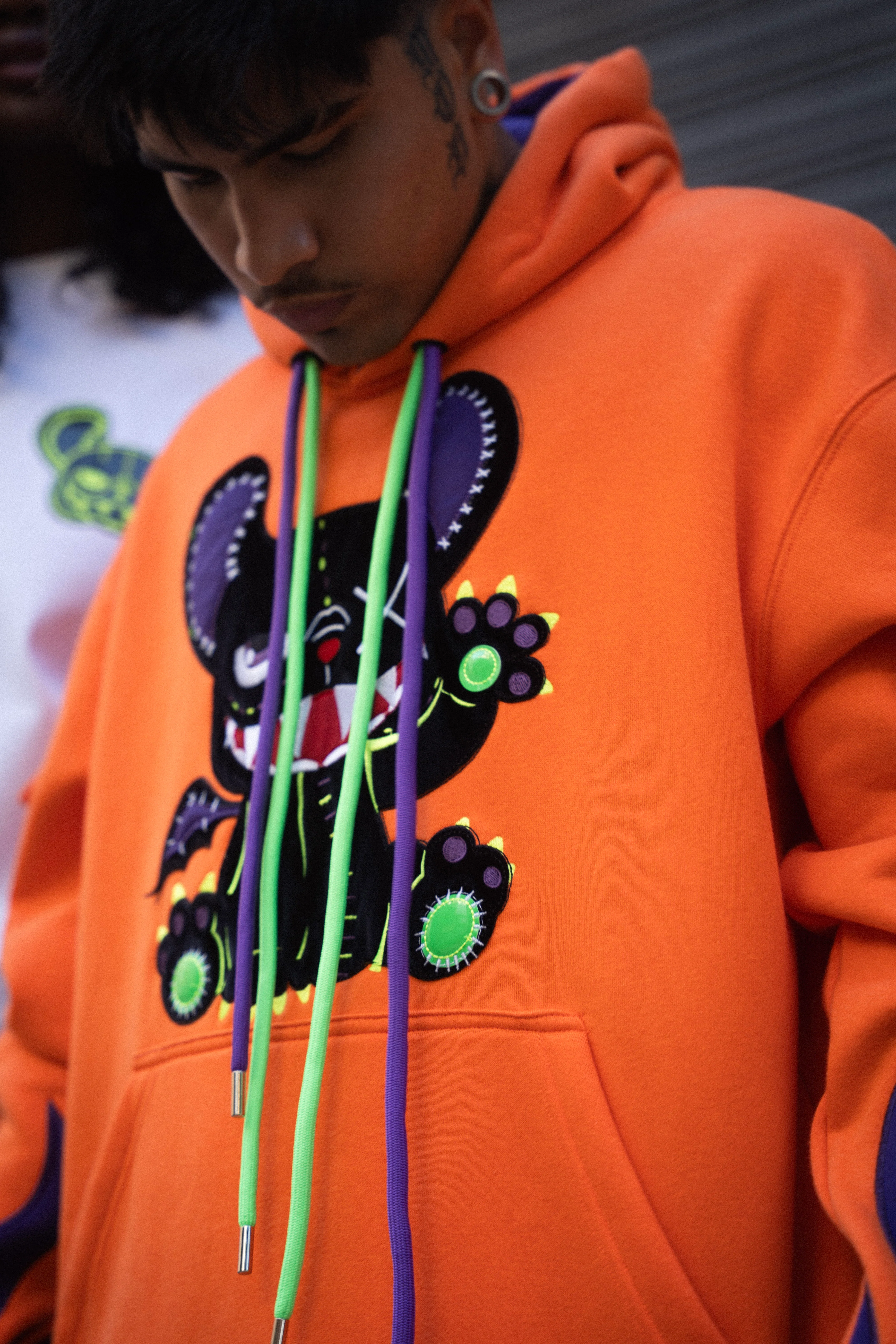 OVERSIZED HOODIE ORANGE FIRE