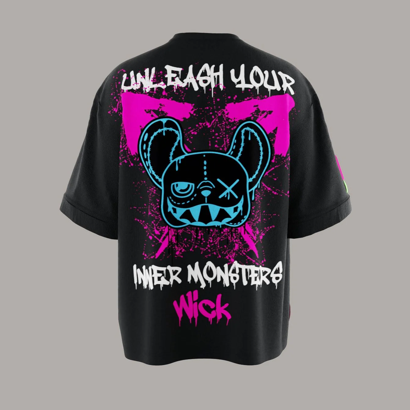 EXPLOSION BLACK OVERSIZED T-SHIRT!