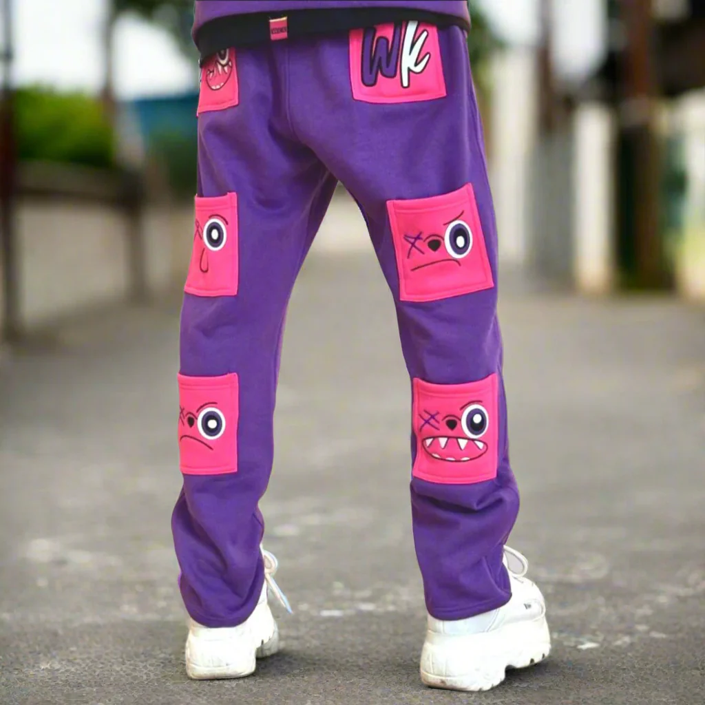 PURPLE & PINK SWEATPANTS!