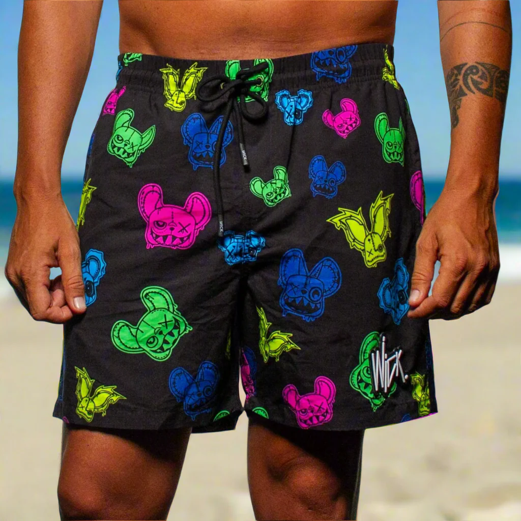 SWIM SHORTS NR BLACK MONSTERS