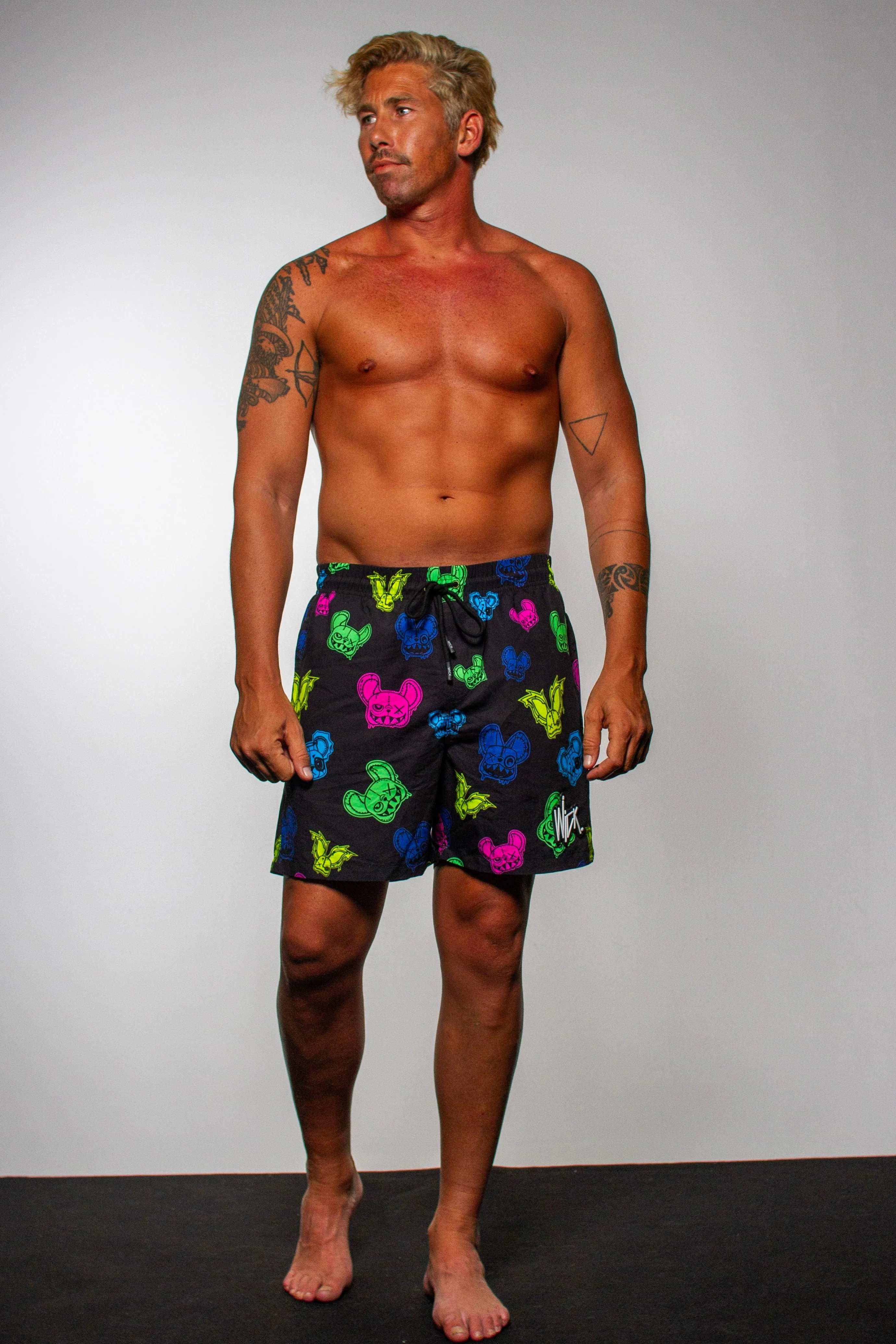 SWIM SHORTS NR BLACK MONSTERS
