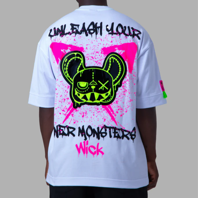 OVERSIZED NR EXPLOSION WHITE PINK