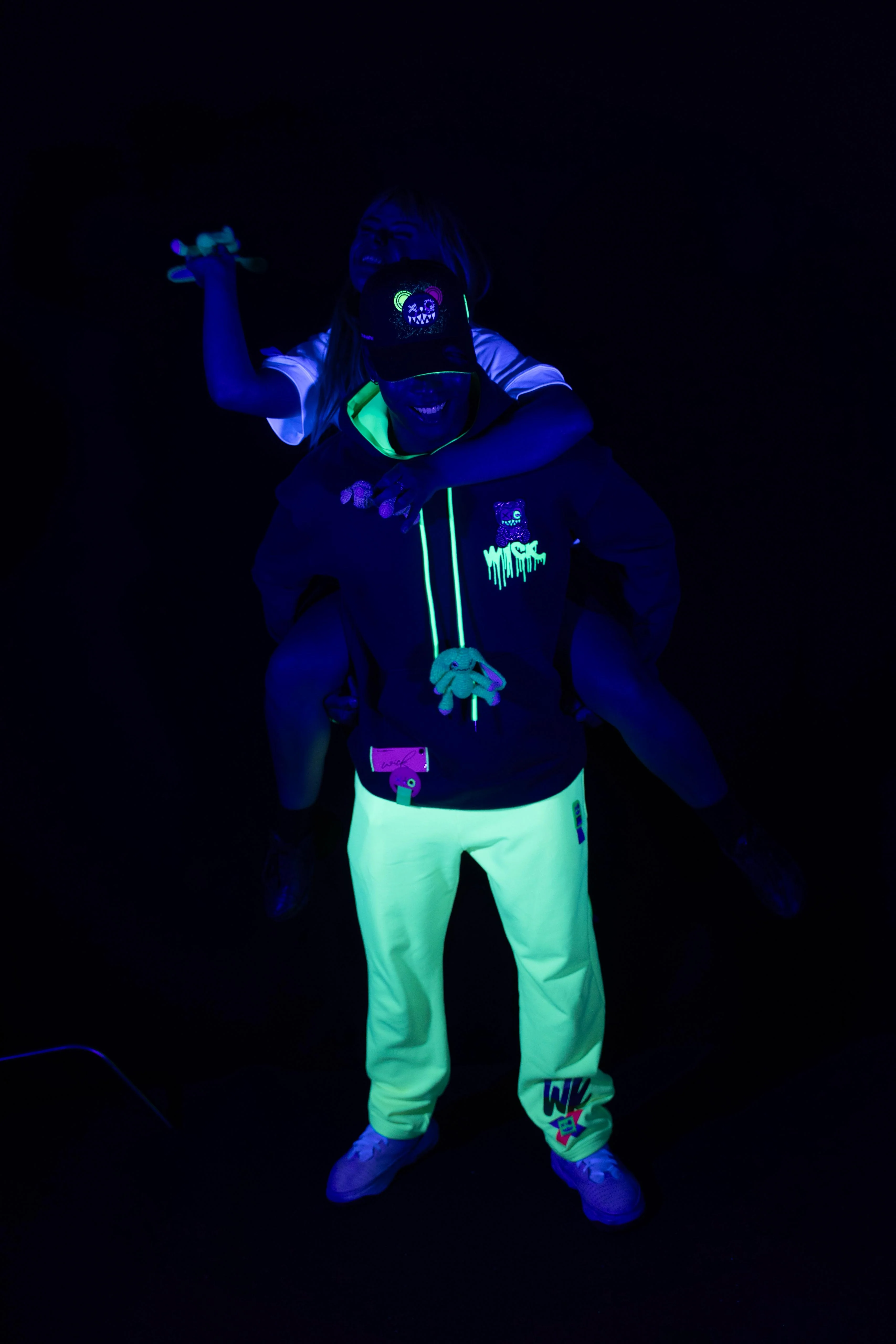 NEON YELLOW SWEATPANTS!