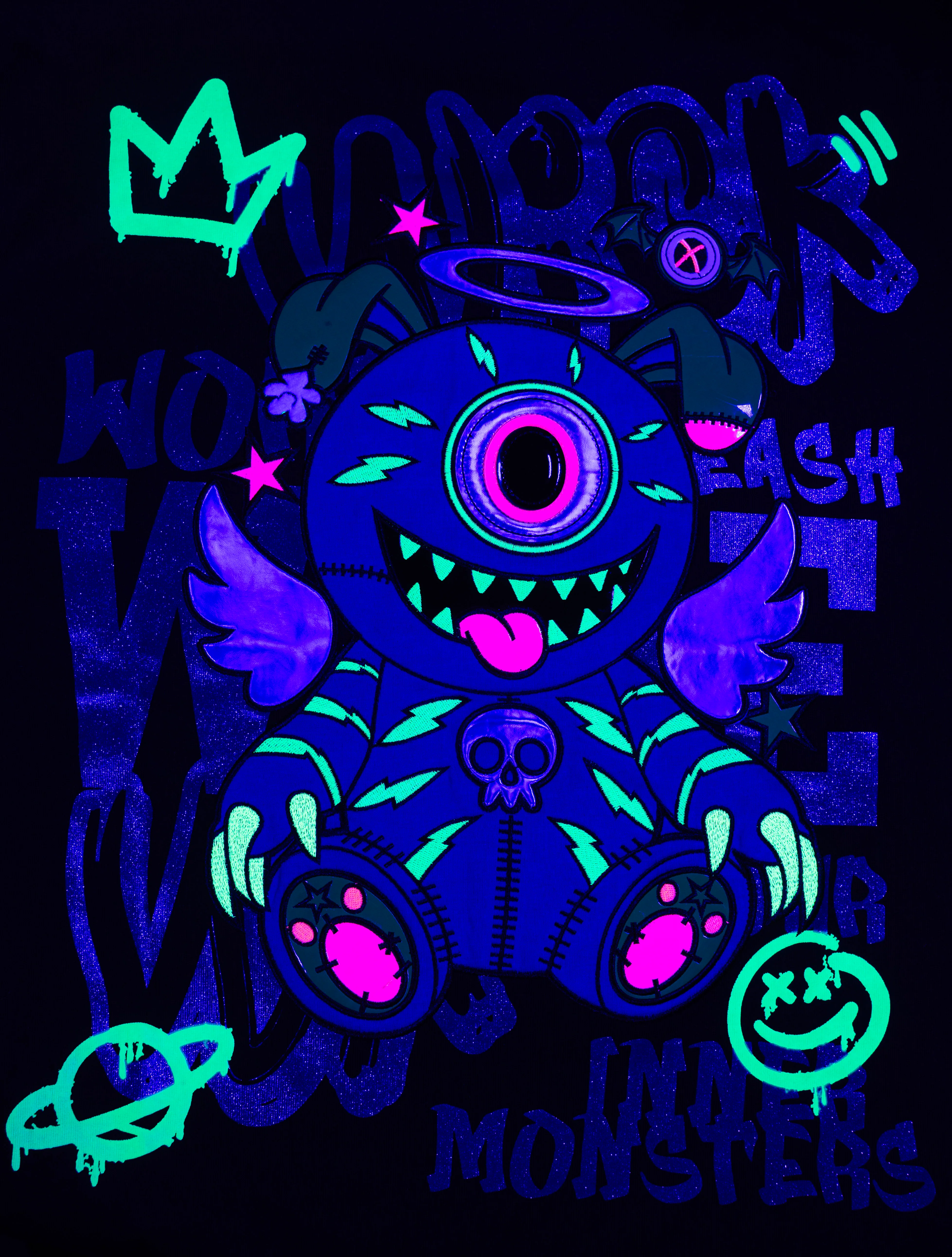 T-SHIRT OVERSIZED WARLOCK BLACK