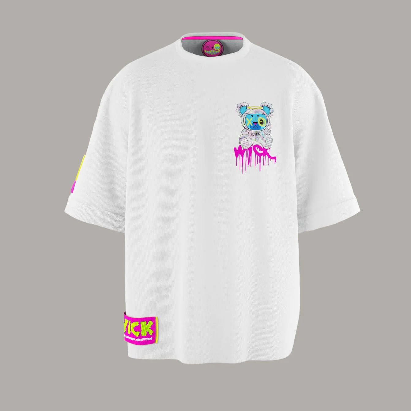 SPACE WHITE OVERSIZED T-SHIRT!