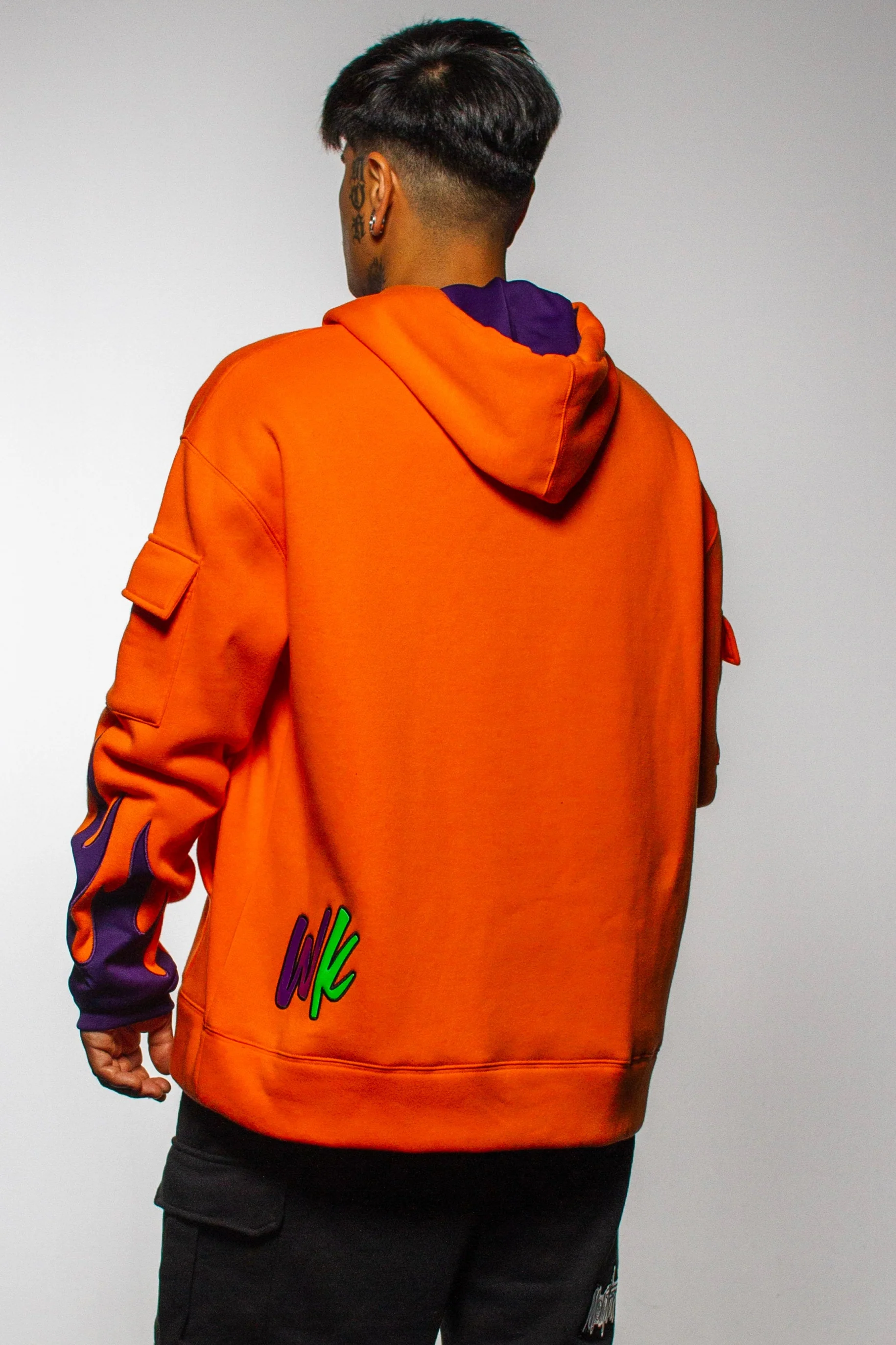 OVERSIZED HOODIE ORANGE FIRE