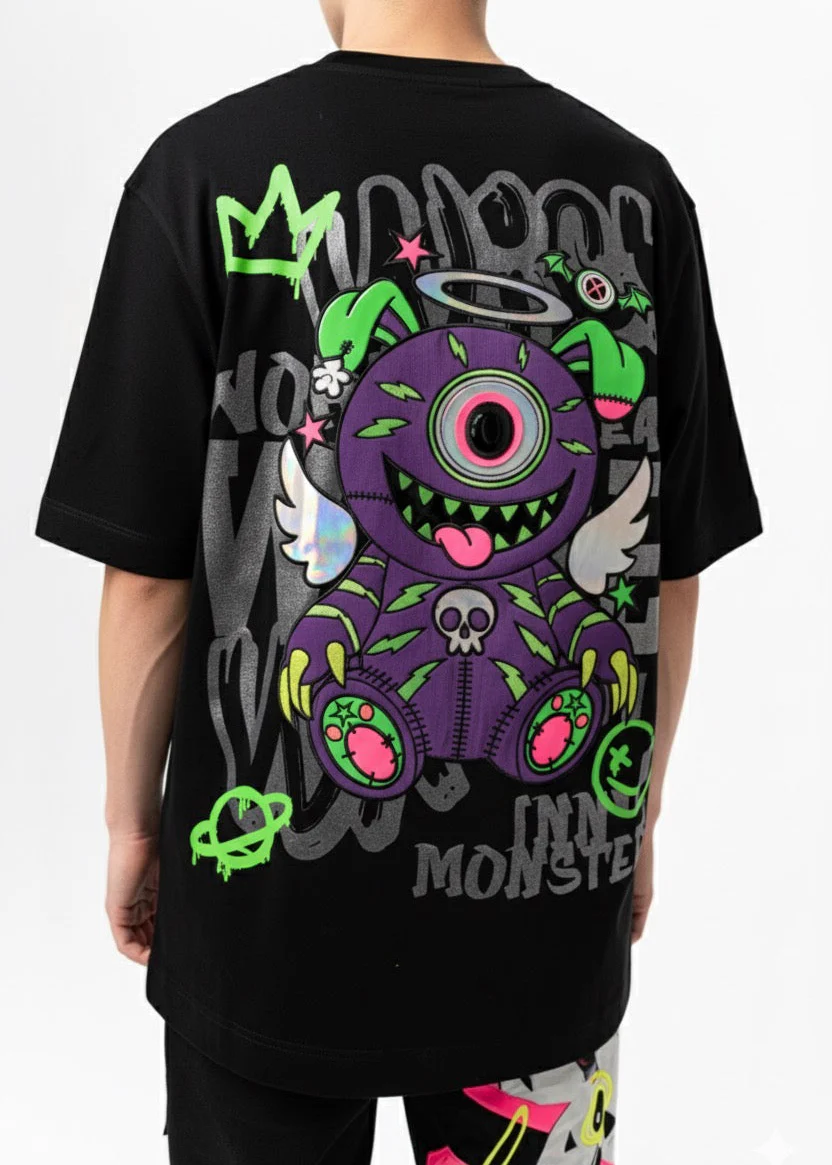 T-SHIRT OVERSIZED WARLOCK BLACK