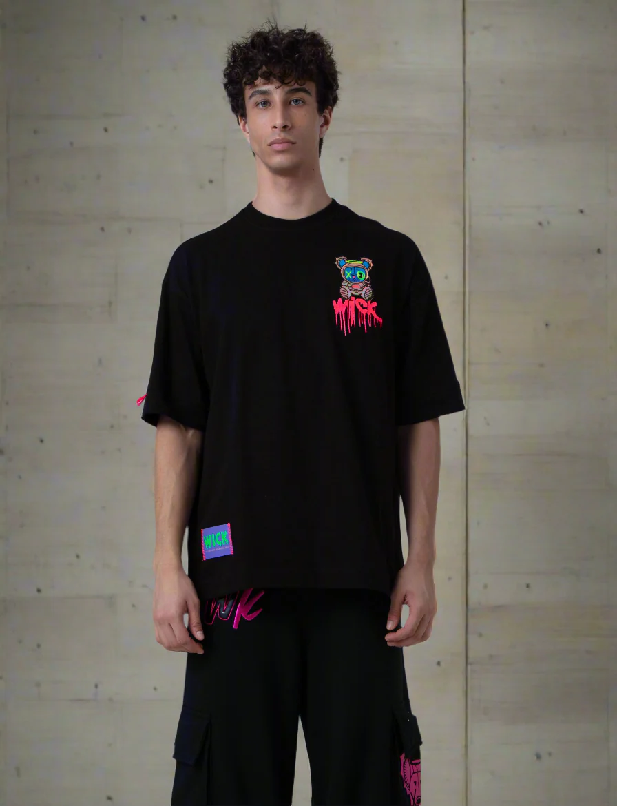SPACE BLACK OVERSIZED T-SHIRT!