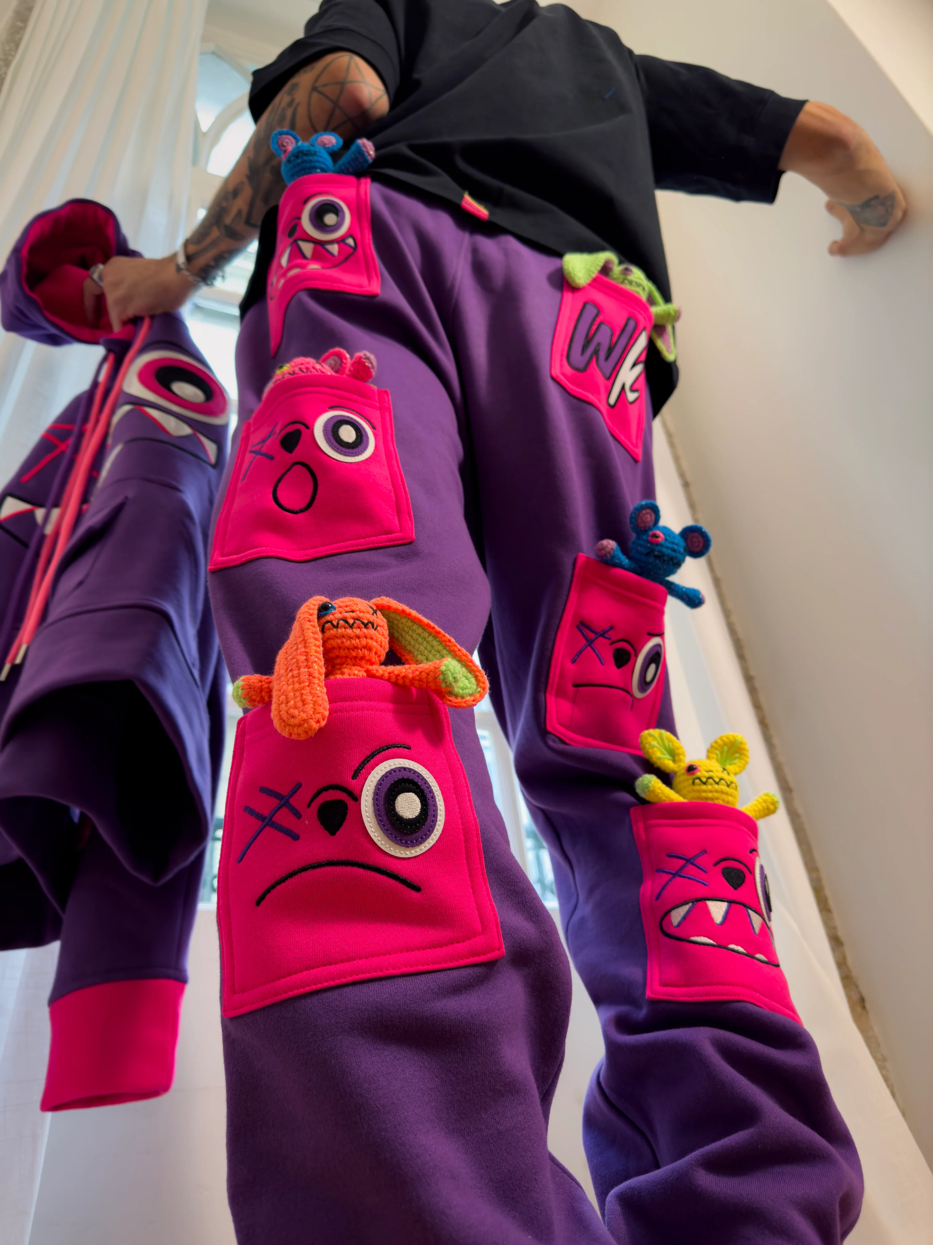 PURPLE & PINK SWEATPANTS!