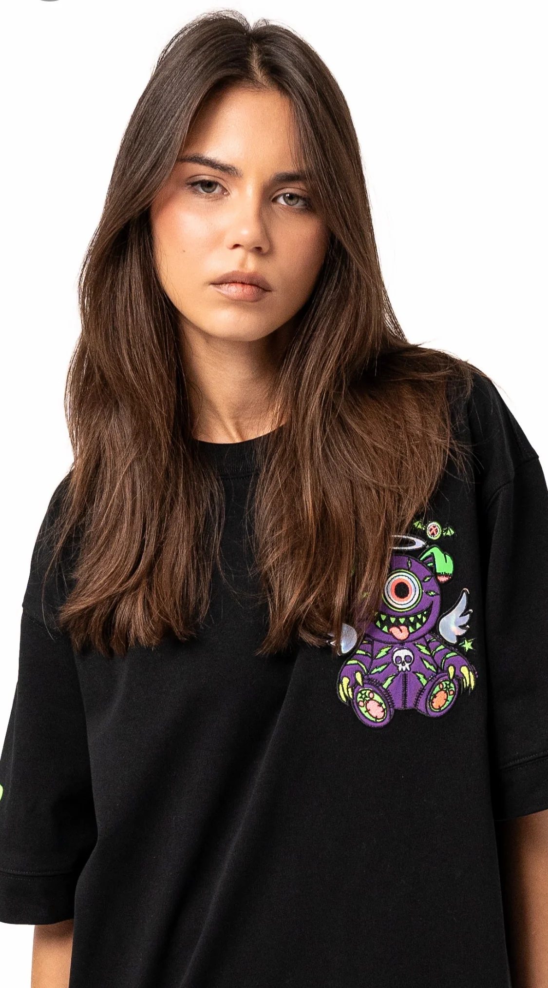 T-SHIRT OVERSIZED WARLOCK BLACK