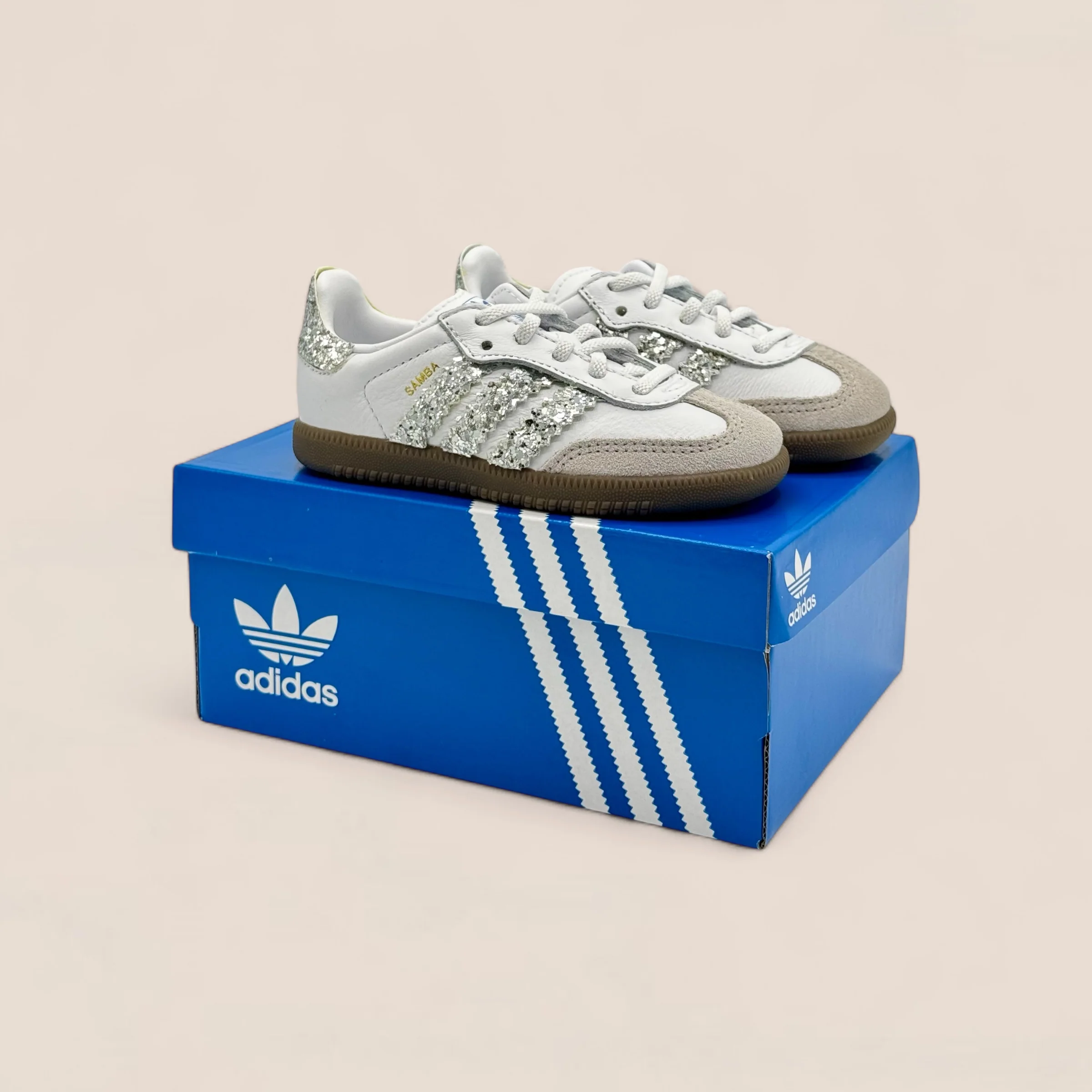 Baby SAMBA WHITE GLITTER SHINE