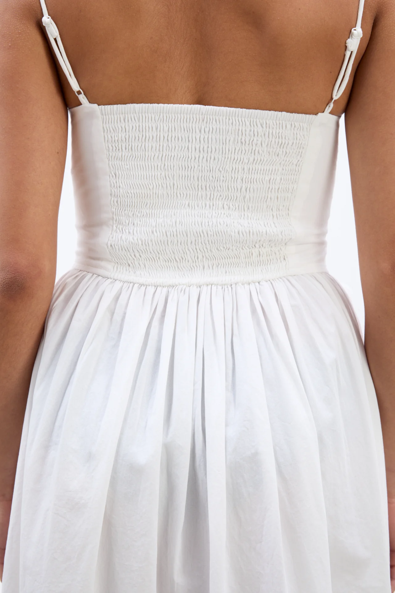 penelope apron dress - white