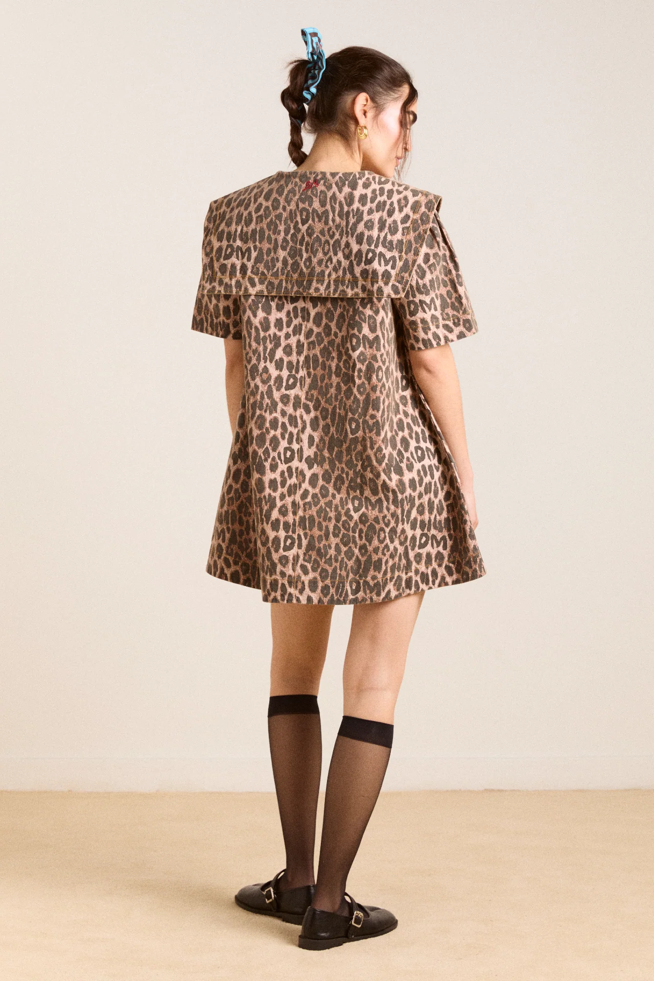 goldie mini dress - leopard