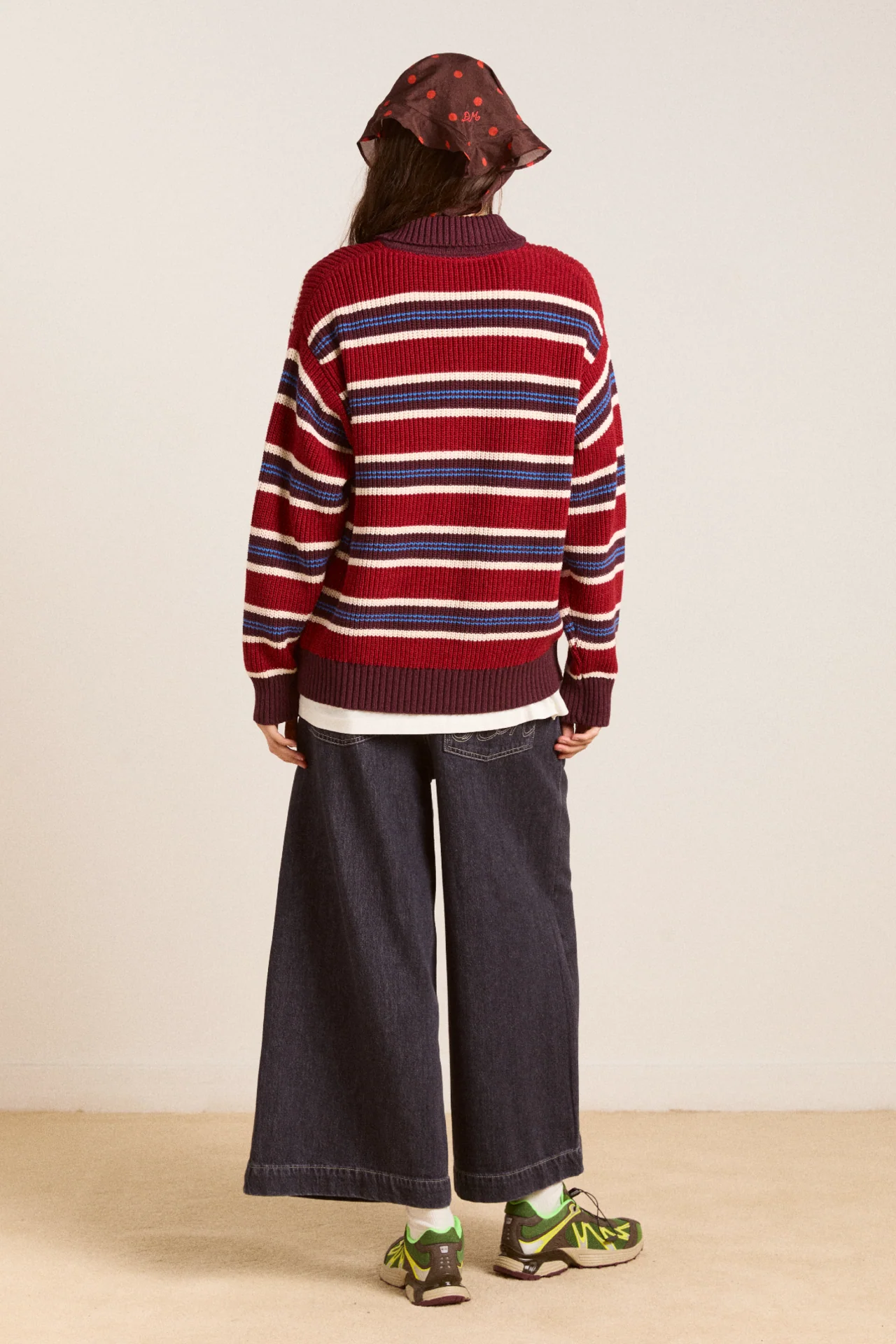 soft denim pleated marj culottes