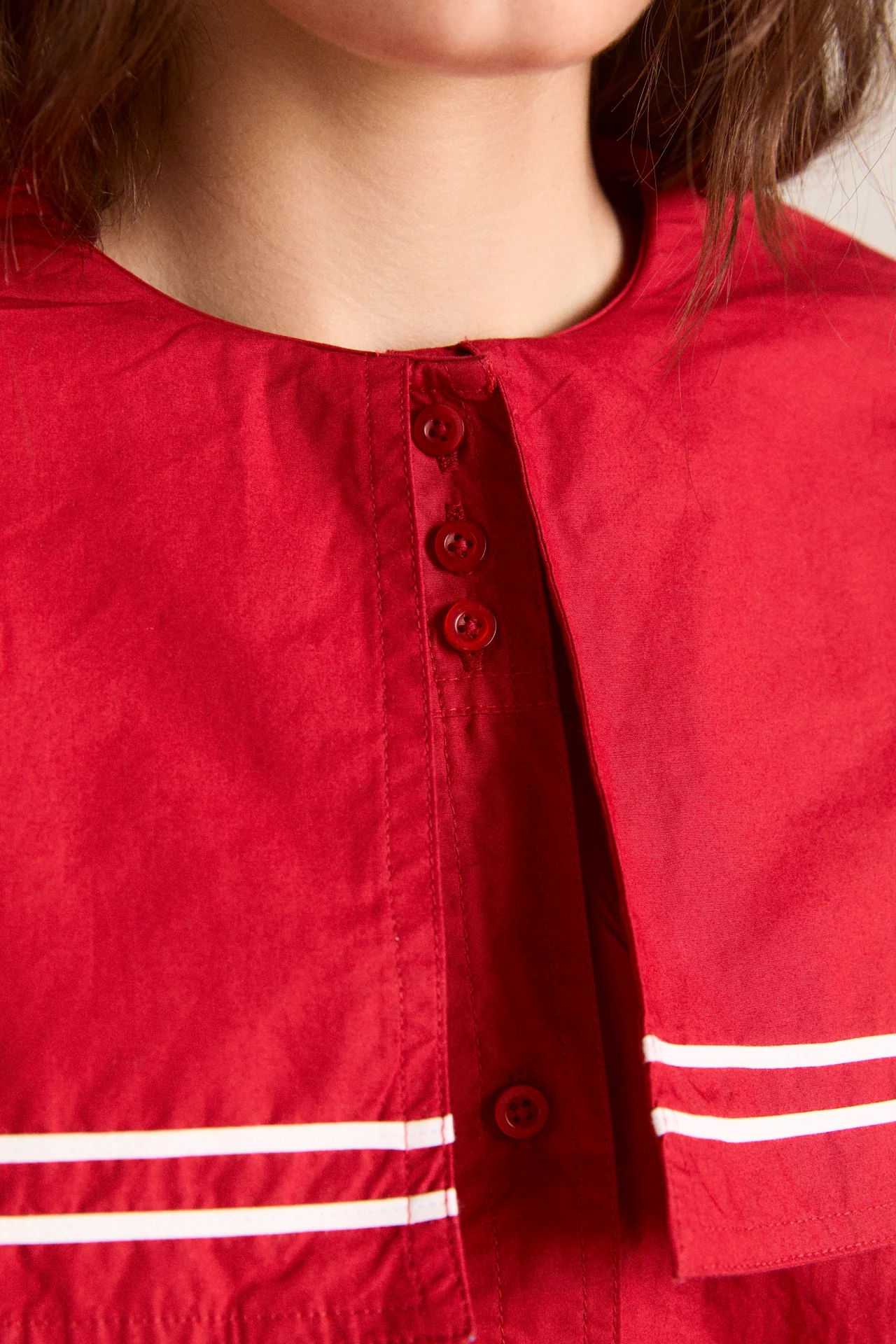 keisha blouse - cherry red