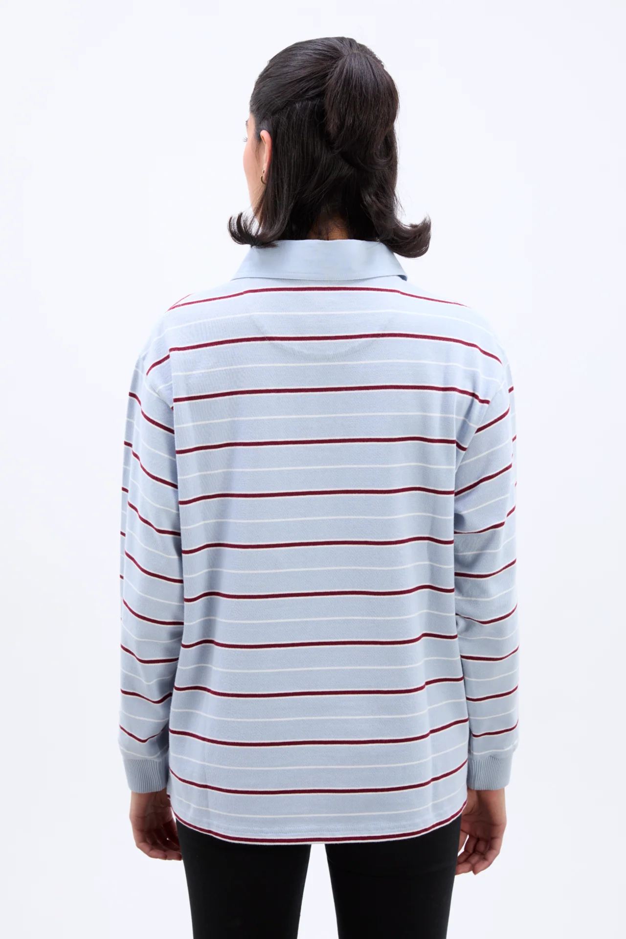 remie rugby shirt - light blue stripe