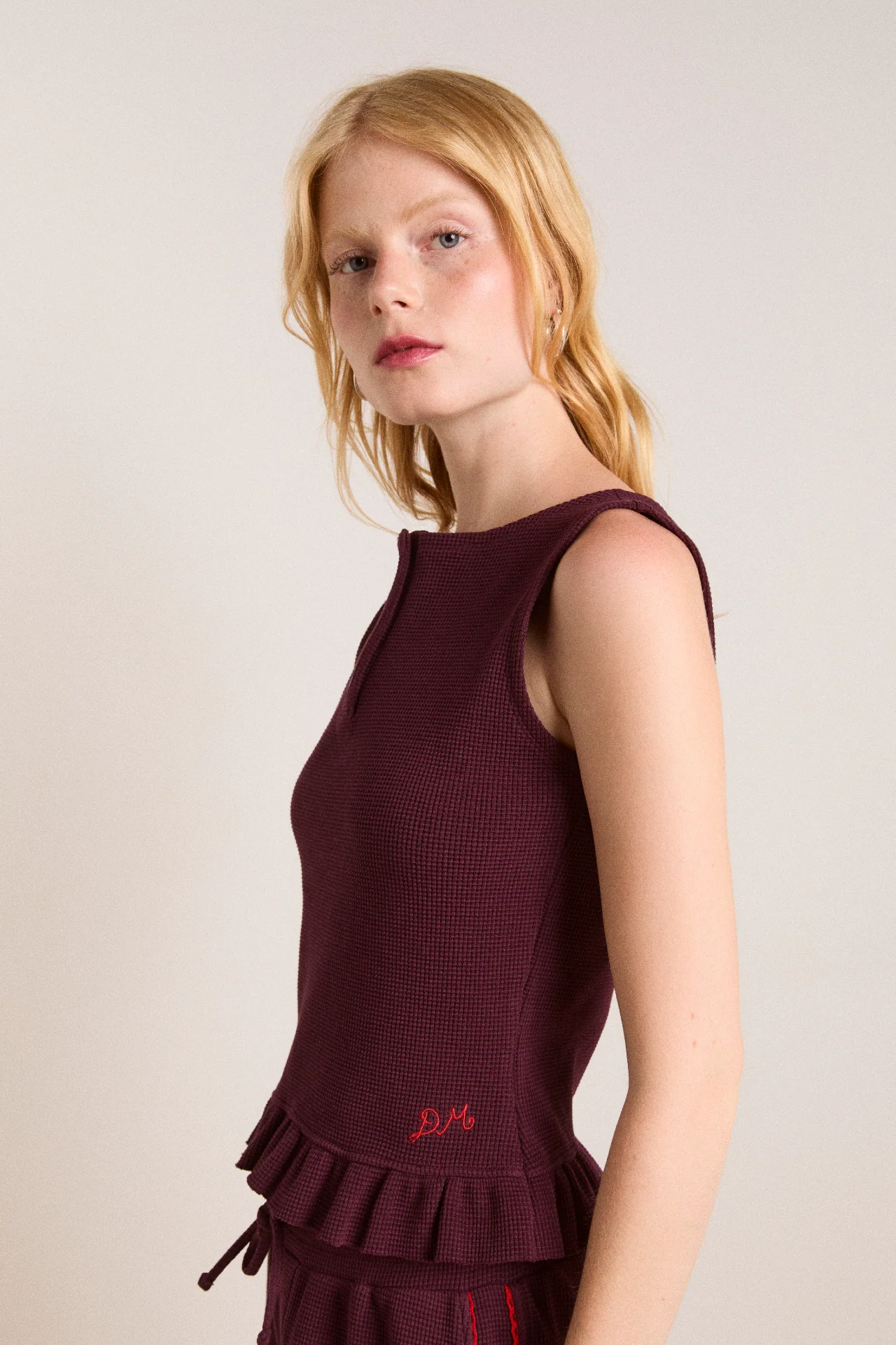 hattie waffle cami - burg