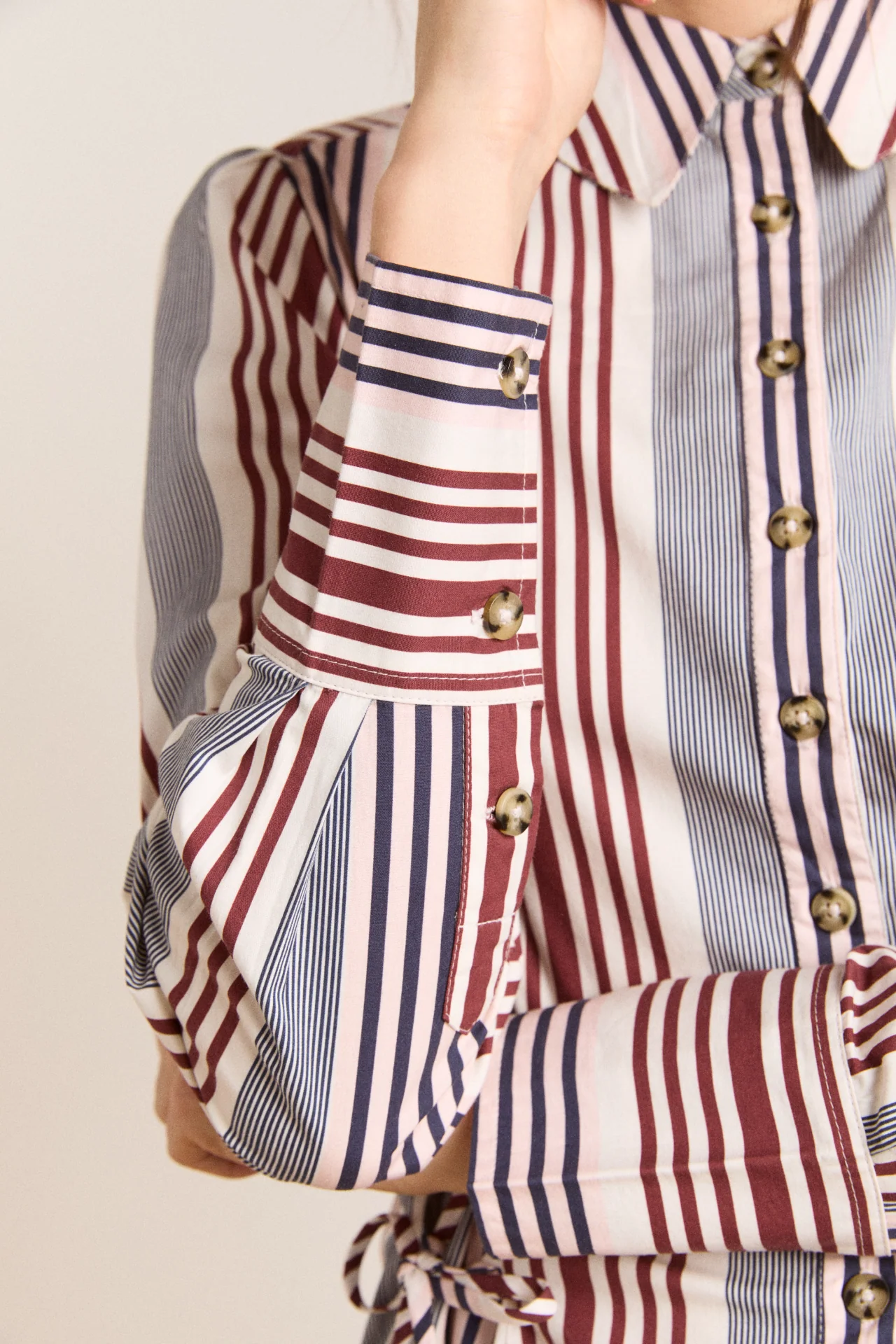 jilla shirt - multi business stripe