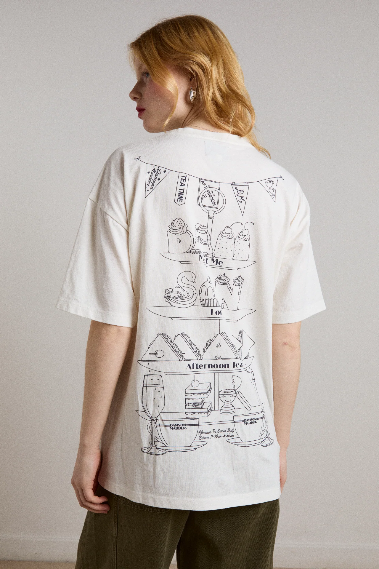 afternoon tea boyfriend tee - white