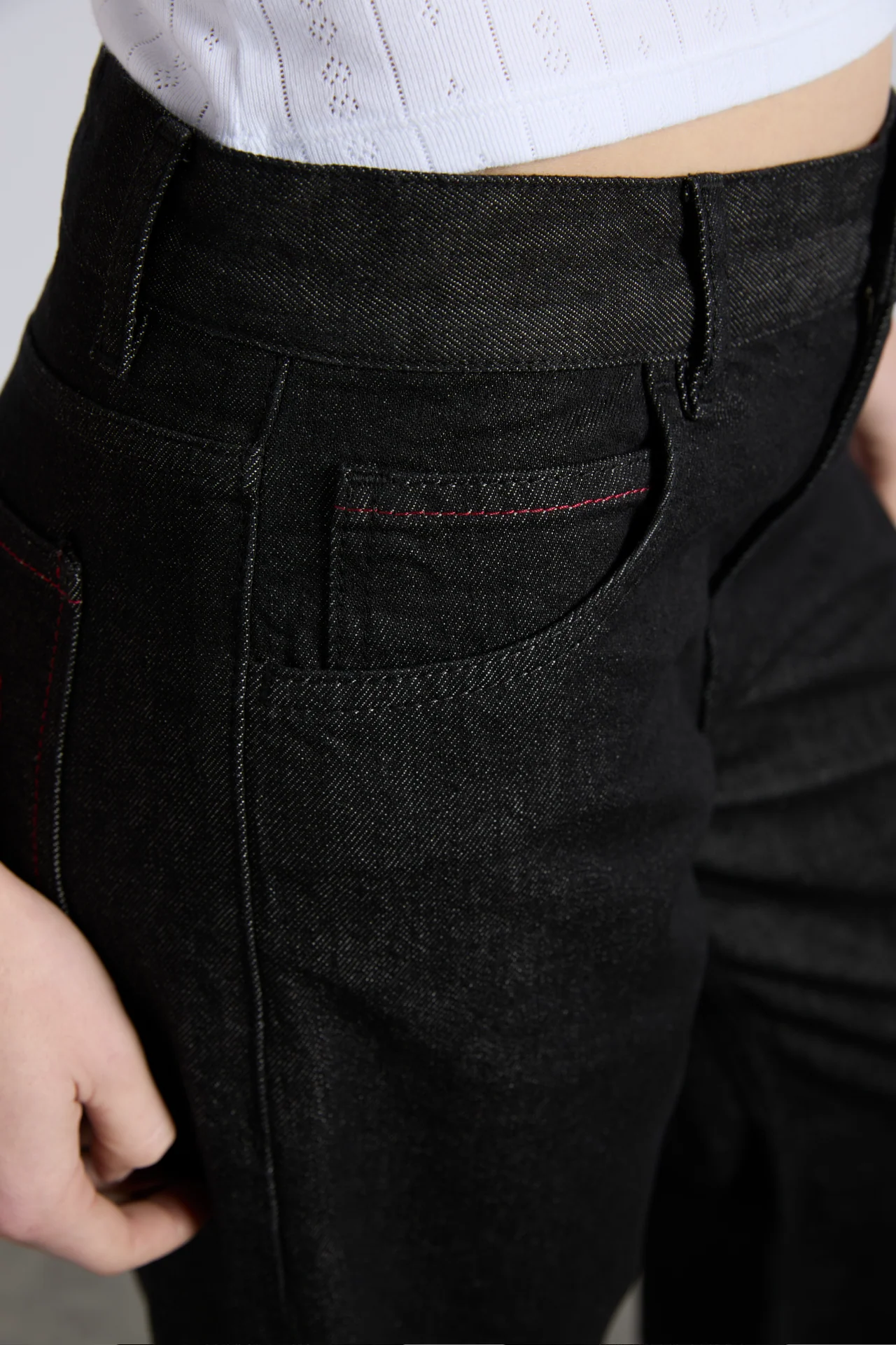 selvedge sylvie jeans - washed black (online exclusive)